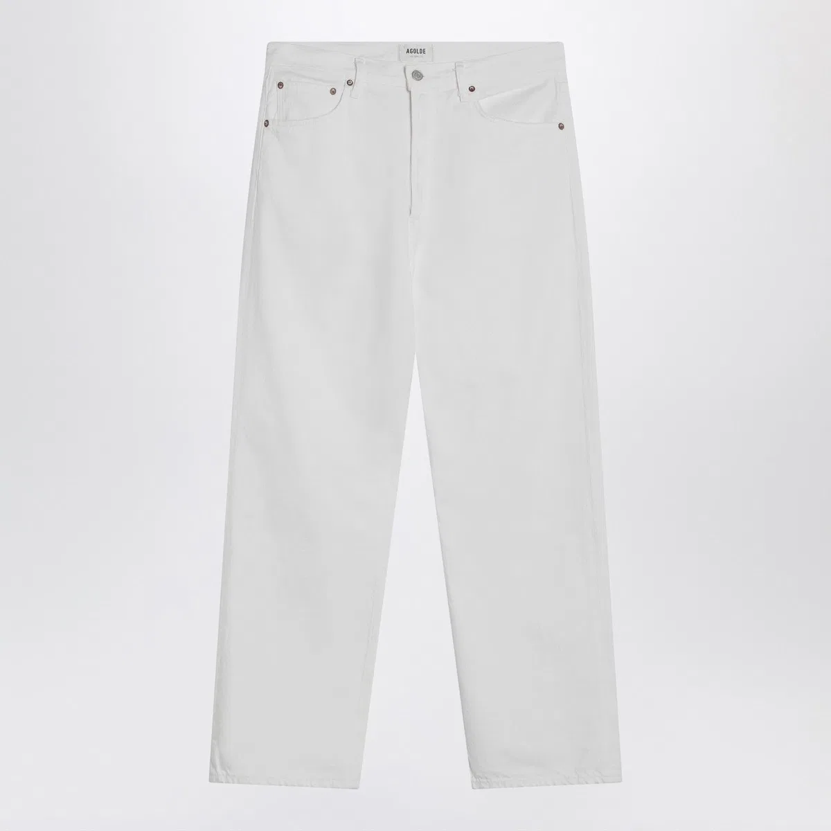 White Jeans In Regenerated Denim