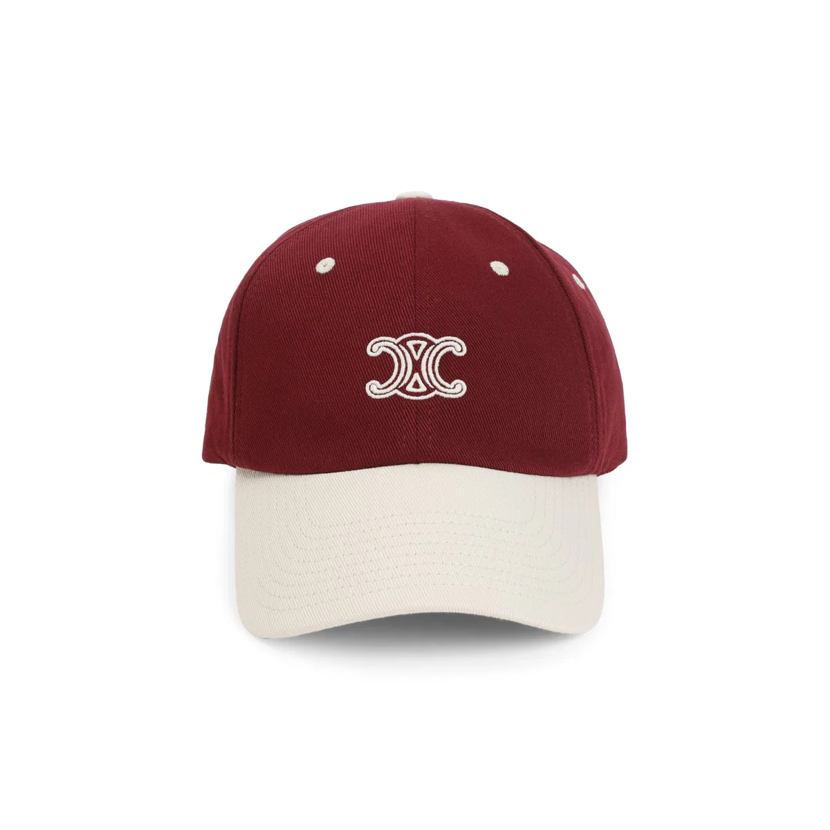 Burgundy Cream Triomphe Cap
