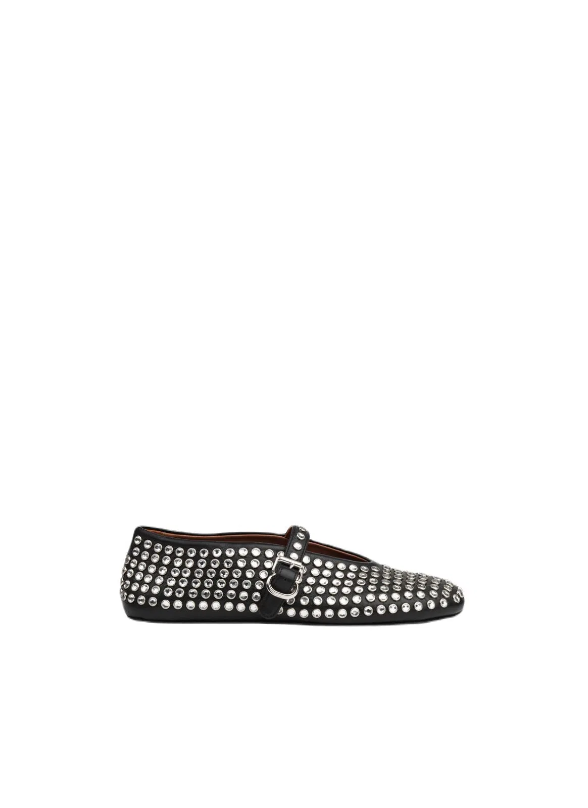 Alaia Strass Lambskin Ballet Flats