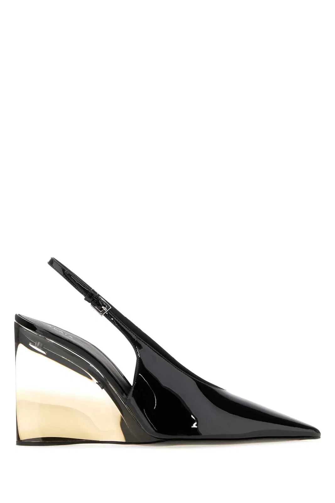 Alaïa Alaia Invisible Wedge Slingbacks 90 In Black