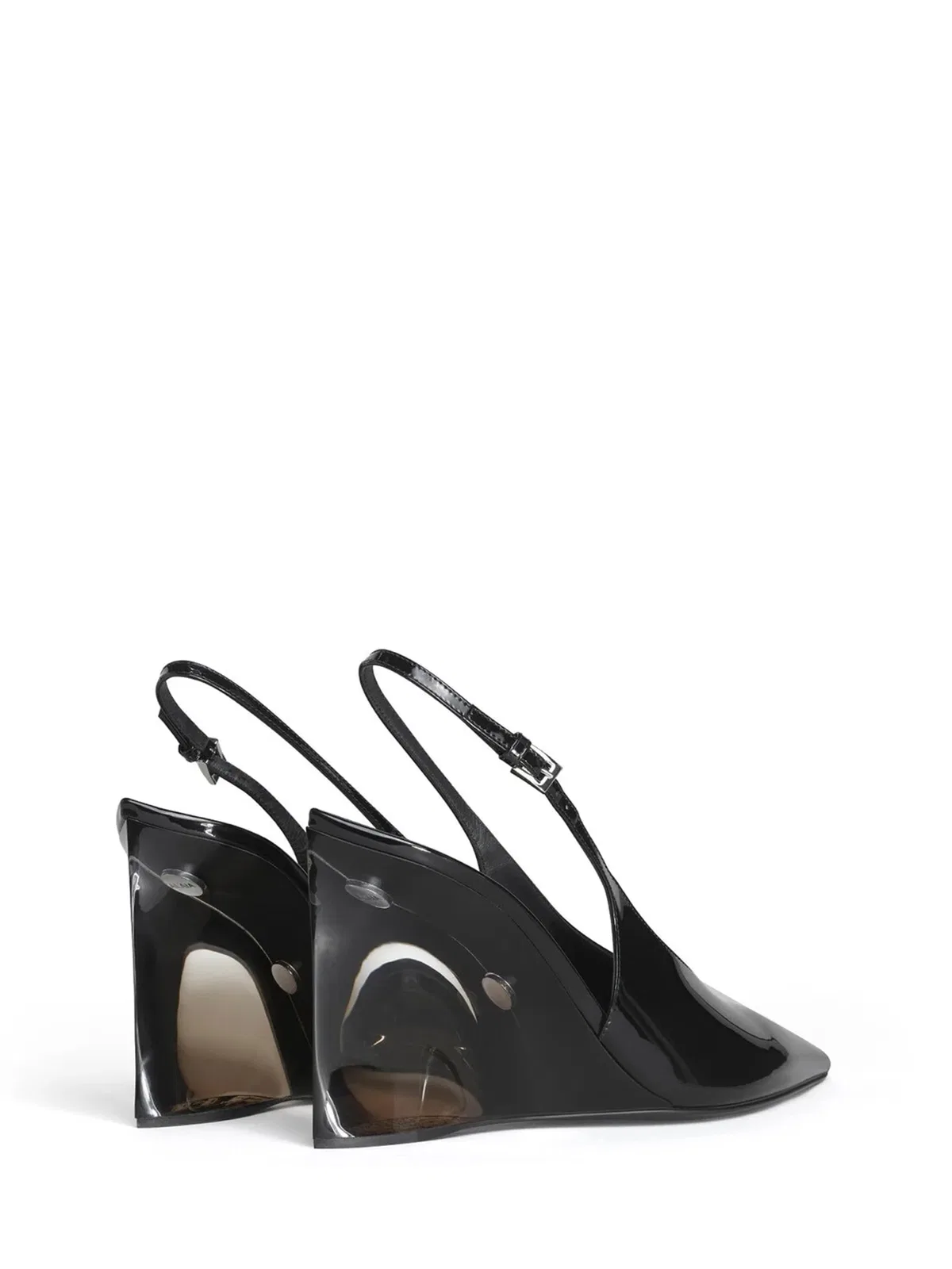 Alaïa Alaia Invisible Wedge Slingbacks 90 In Black