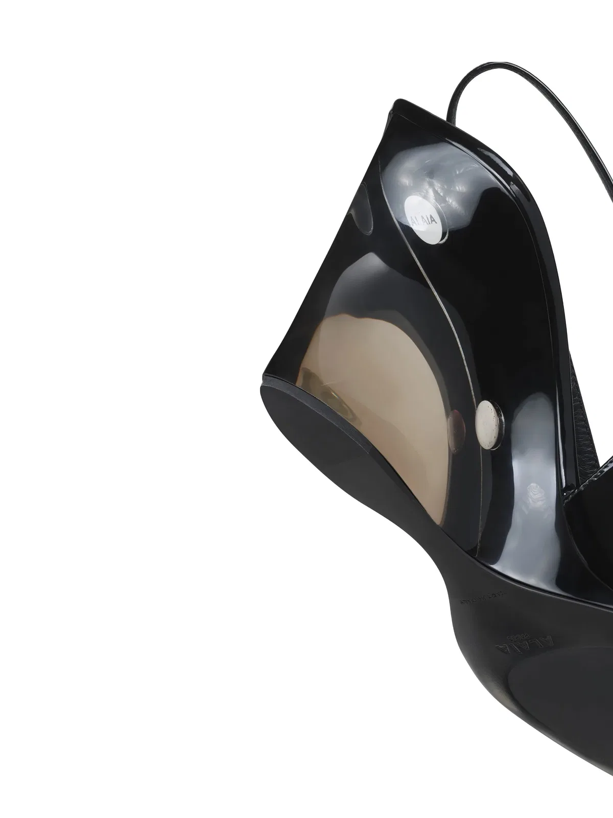 Alaïa Alaia Invisible Wedge Slingbacks 90 In Black