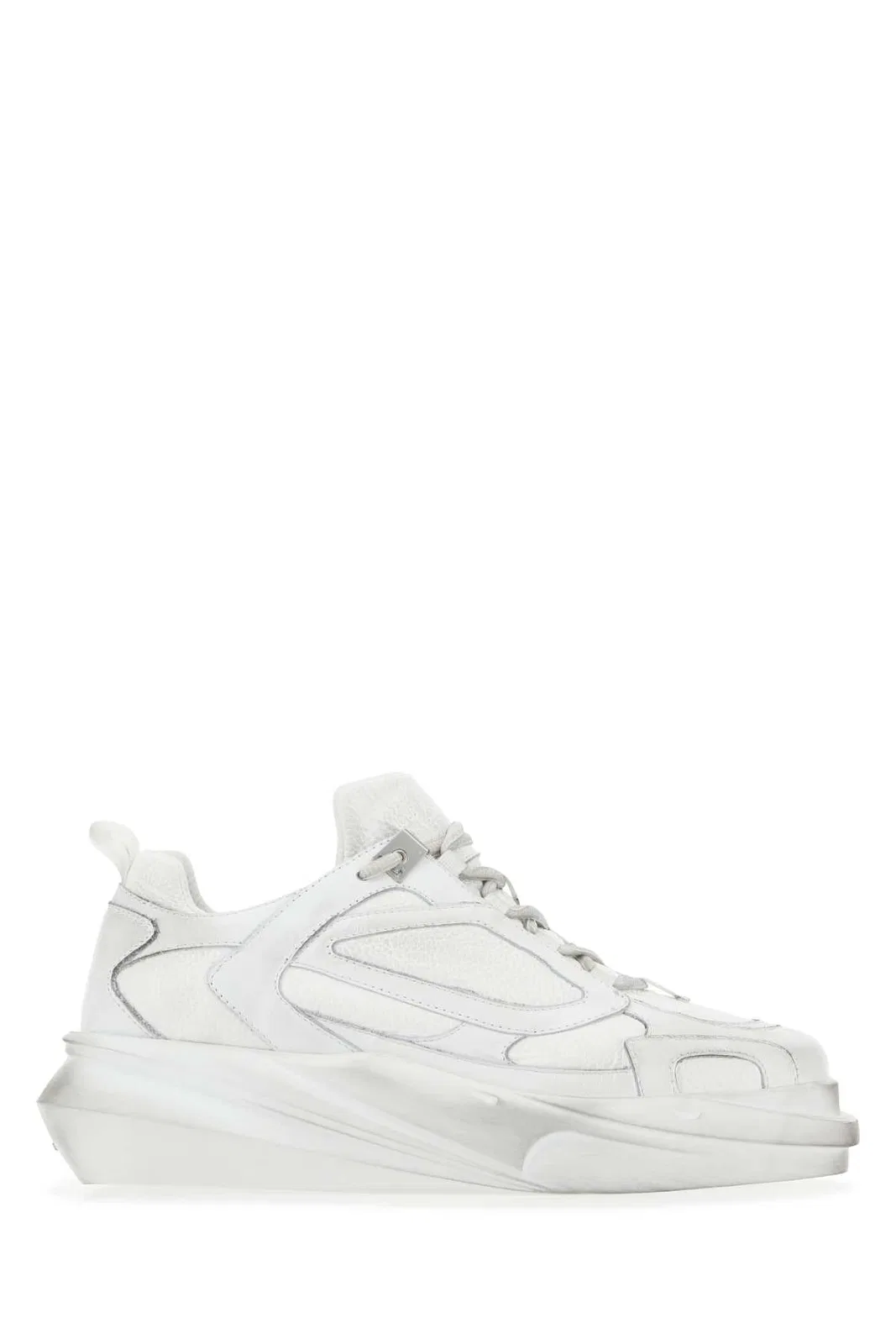 White Leather Hiking Sneakers
