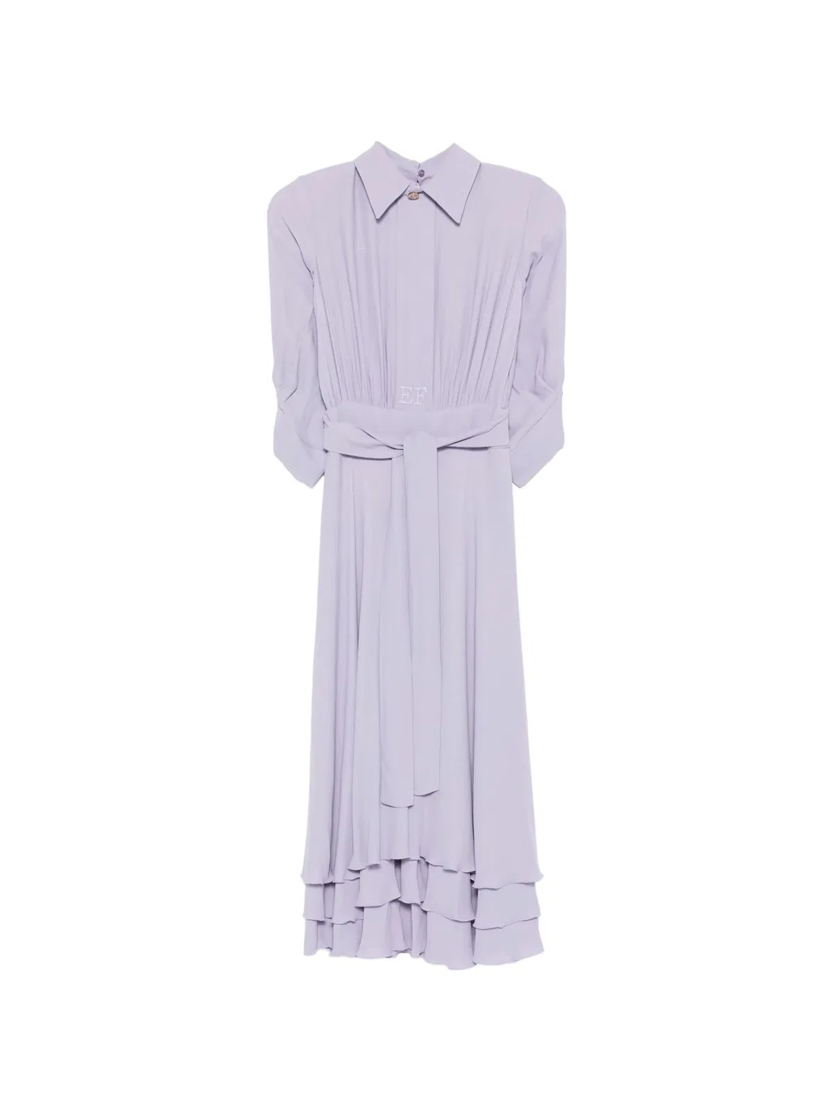 Elisabetta Franchi Elisabetta Franchi Ruffled-Hem Belted Dress