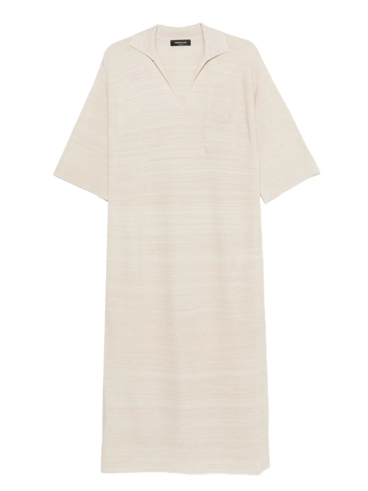 Wool And Cotton Shirtdress