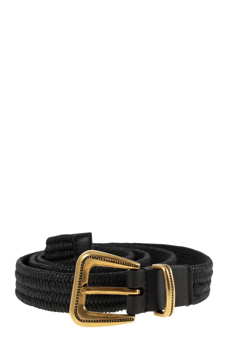 Rustic Woven Linen Belt