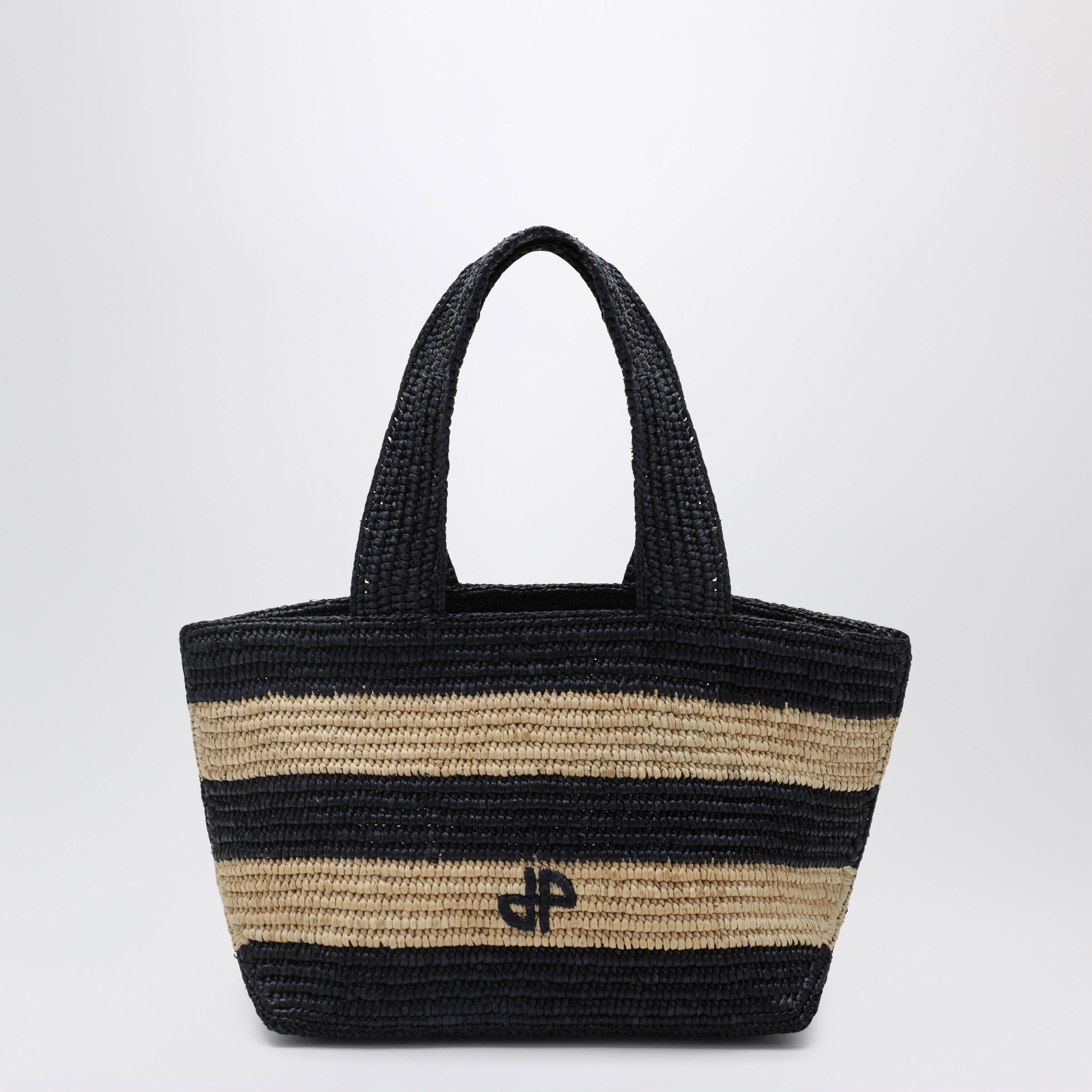 Trapeze Pm Shopping Bag In Raffia