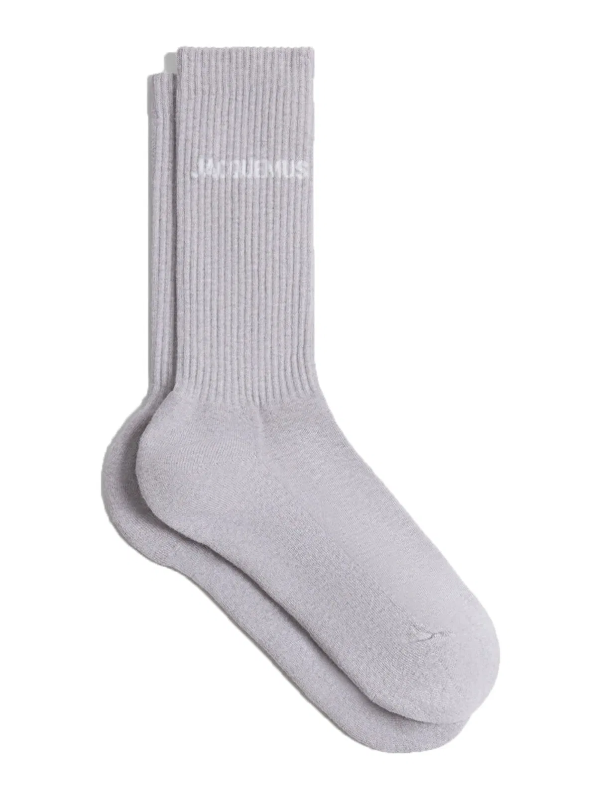 Ribbed Socks With Embroidered Logo