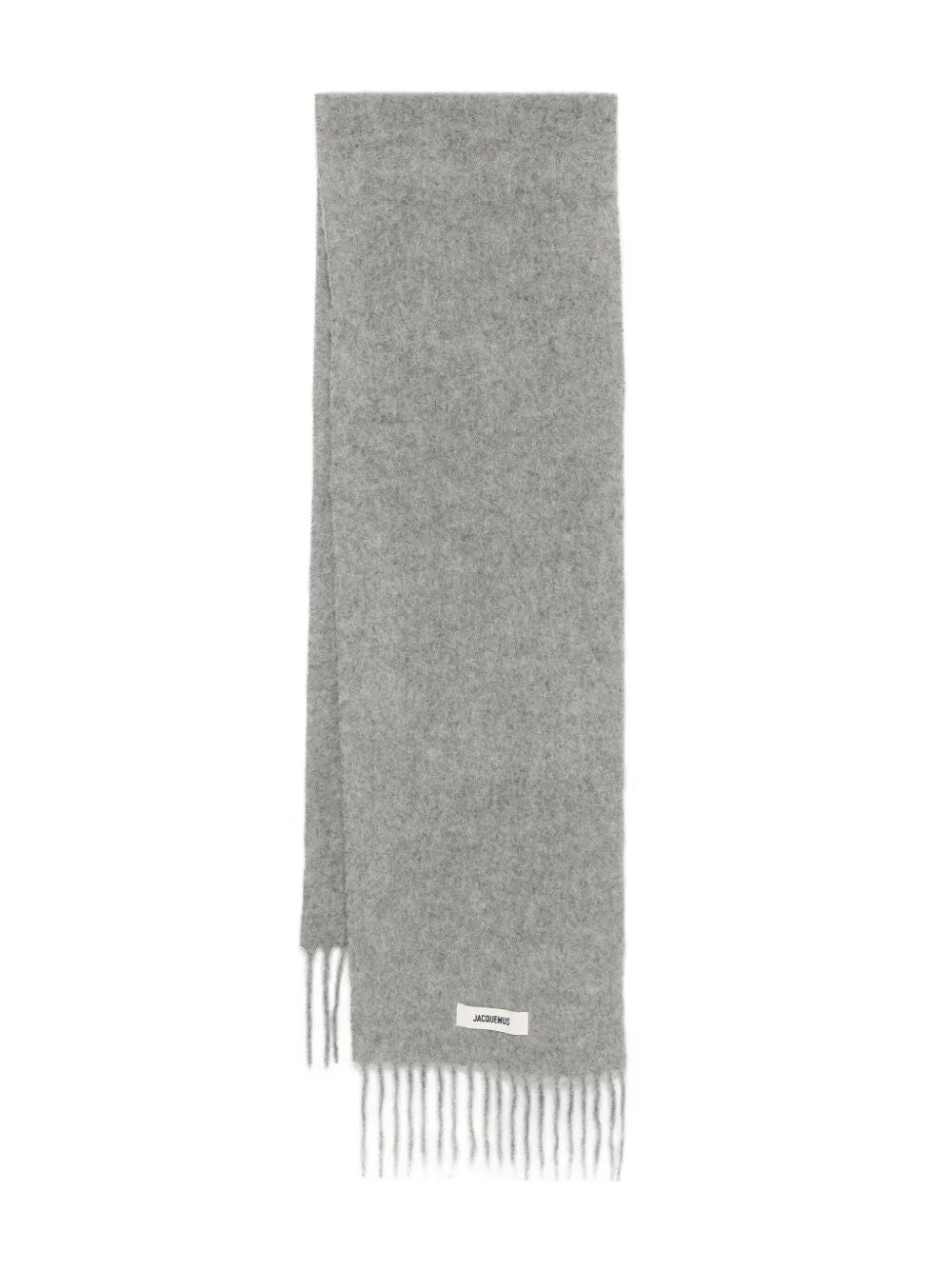 Grey Wool Scarf Scarf