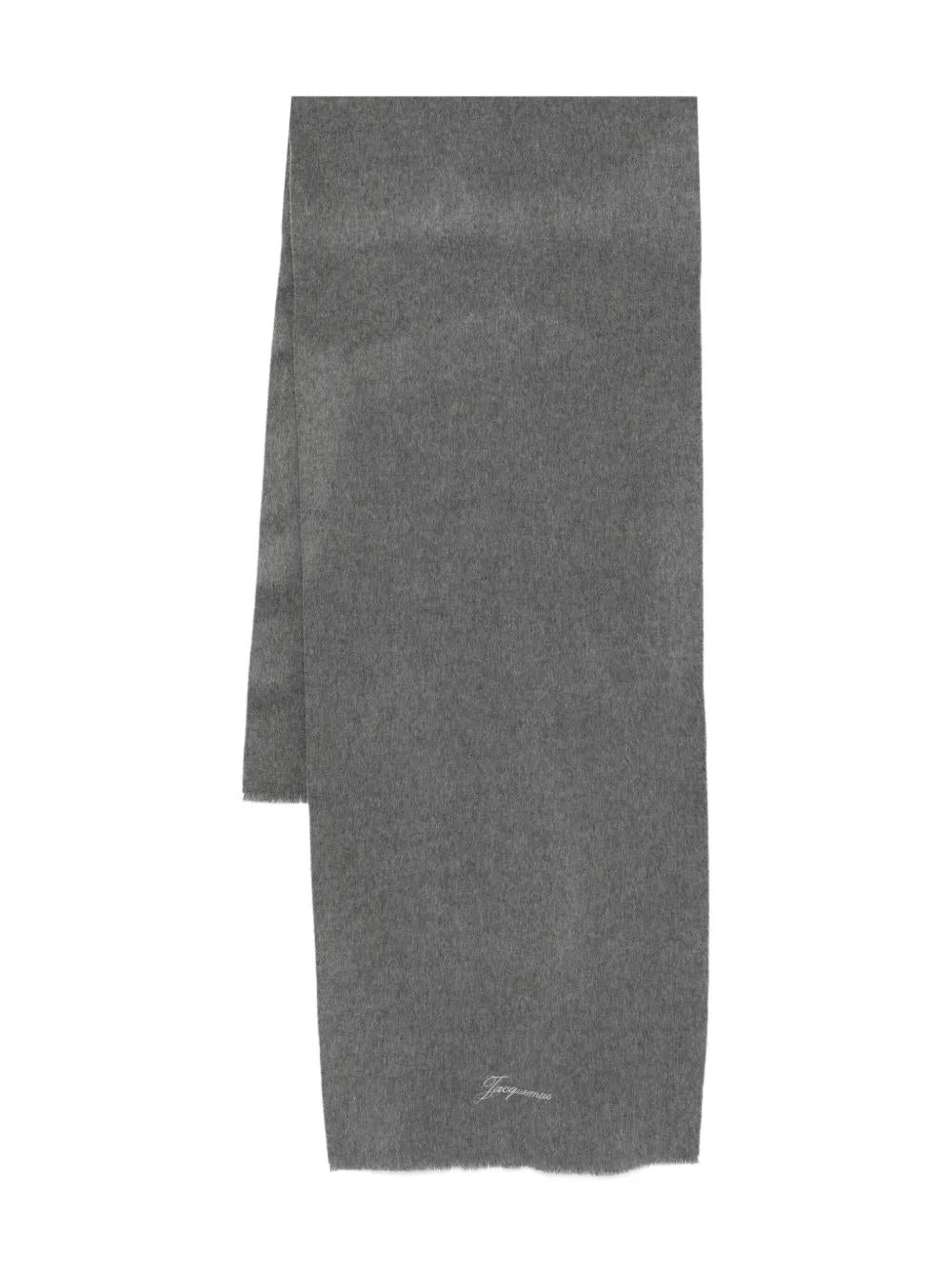 Scarf With Embroidered Logo