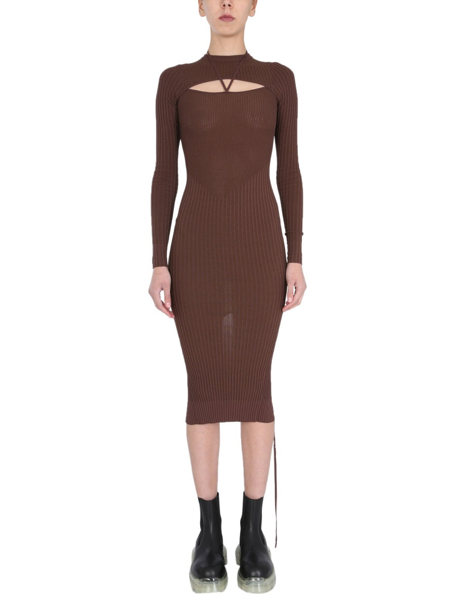 Andreadamo Dress With Cut Out Detail