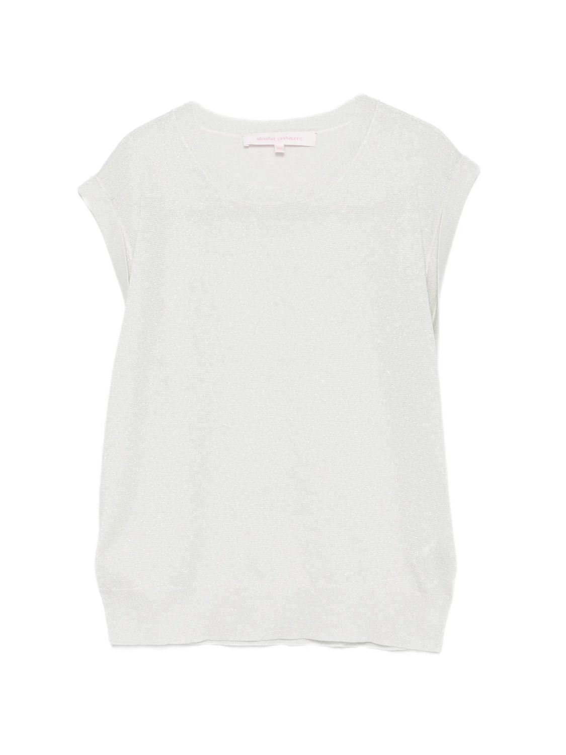 Naomi Glitter Silver Lyocell Cashmere Top