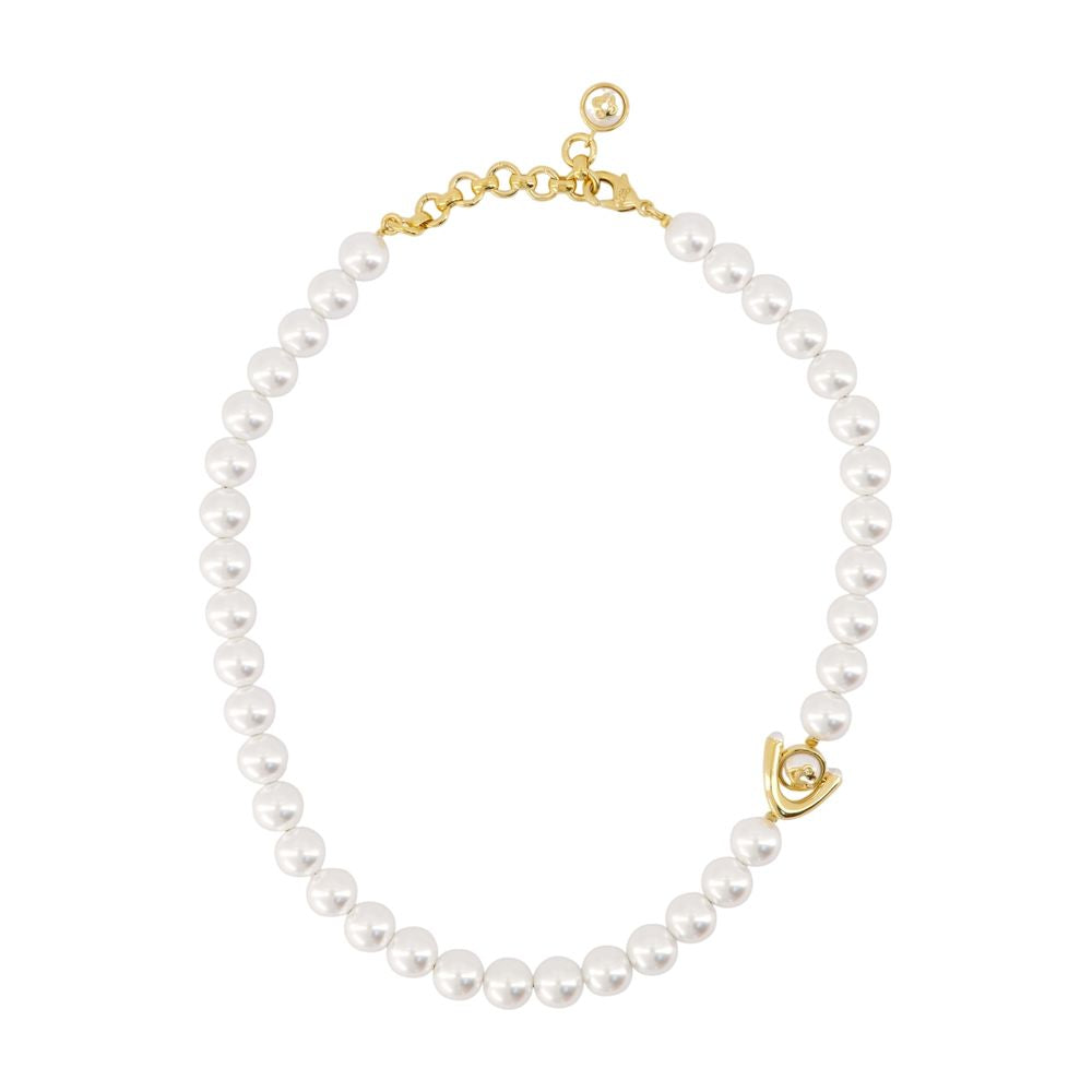 Lotus Pearl Necklace -  - Pearls - White