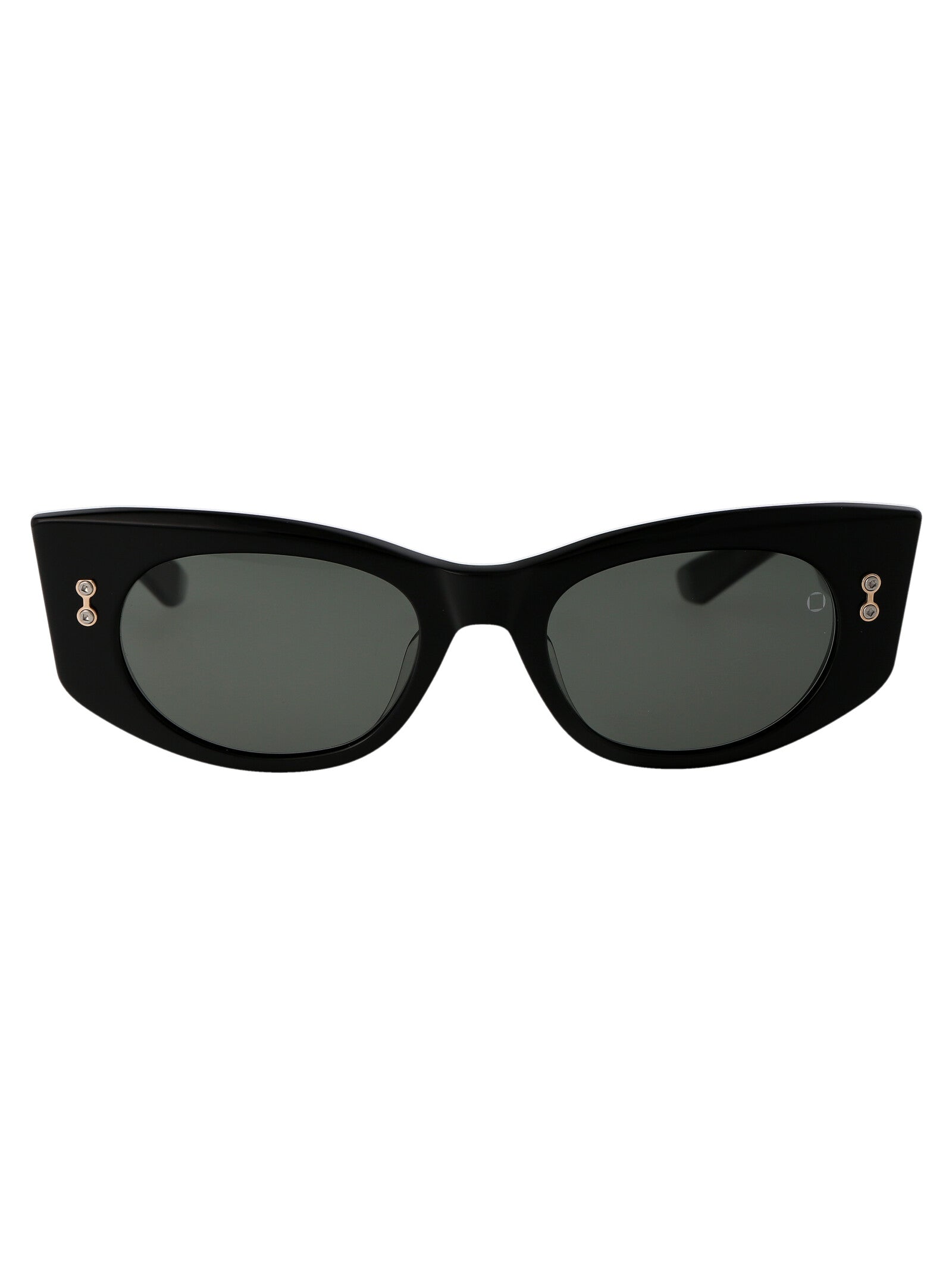 Black W Acetate Sunglasses