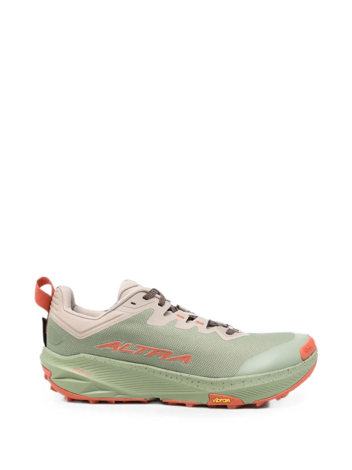 Flat Shoes In Green/Orange