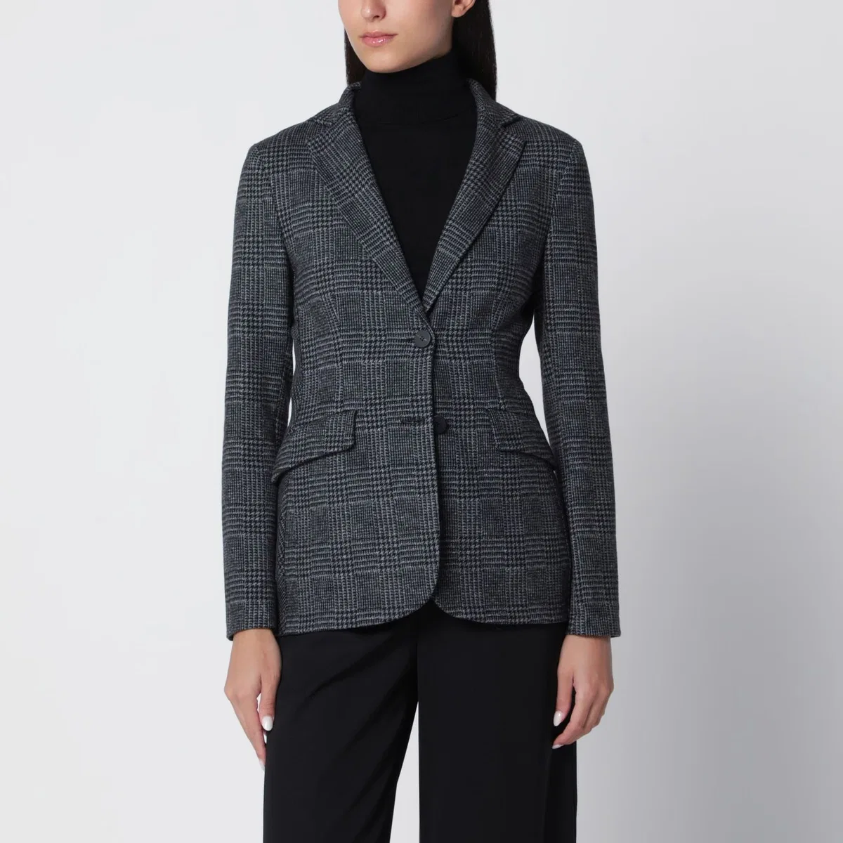 Singlebreasted Prince Of Wales Check Jacket