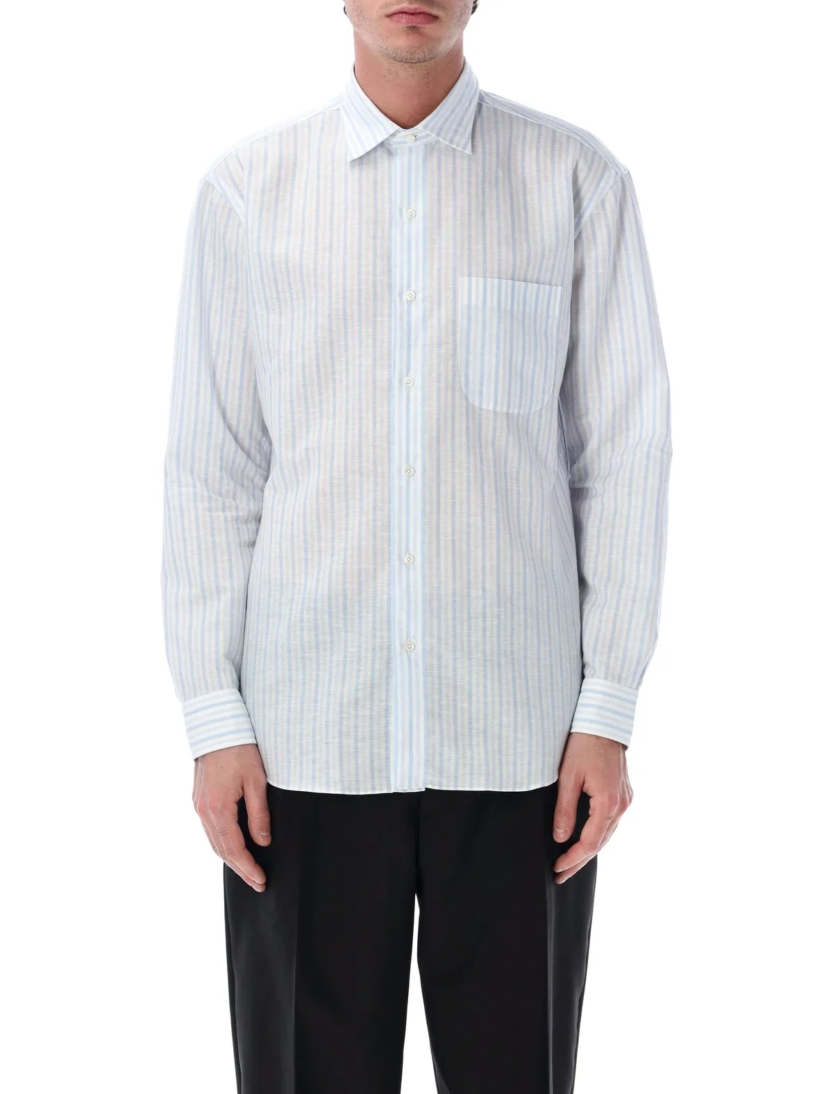 Alberto Cotton-Blend Stripe Shirt