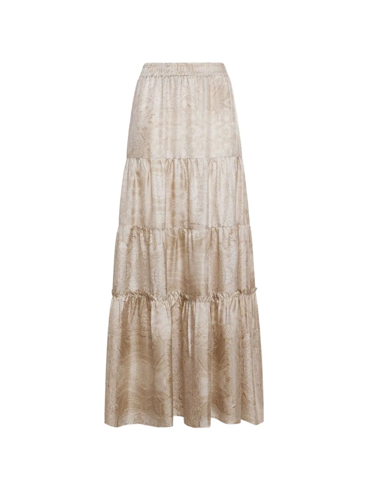 Pierre Louis Mascia Silk Long Skirt