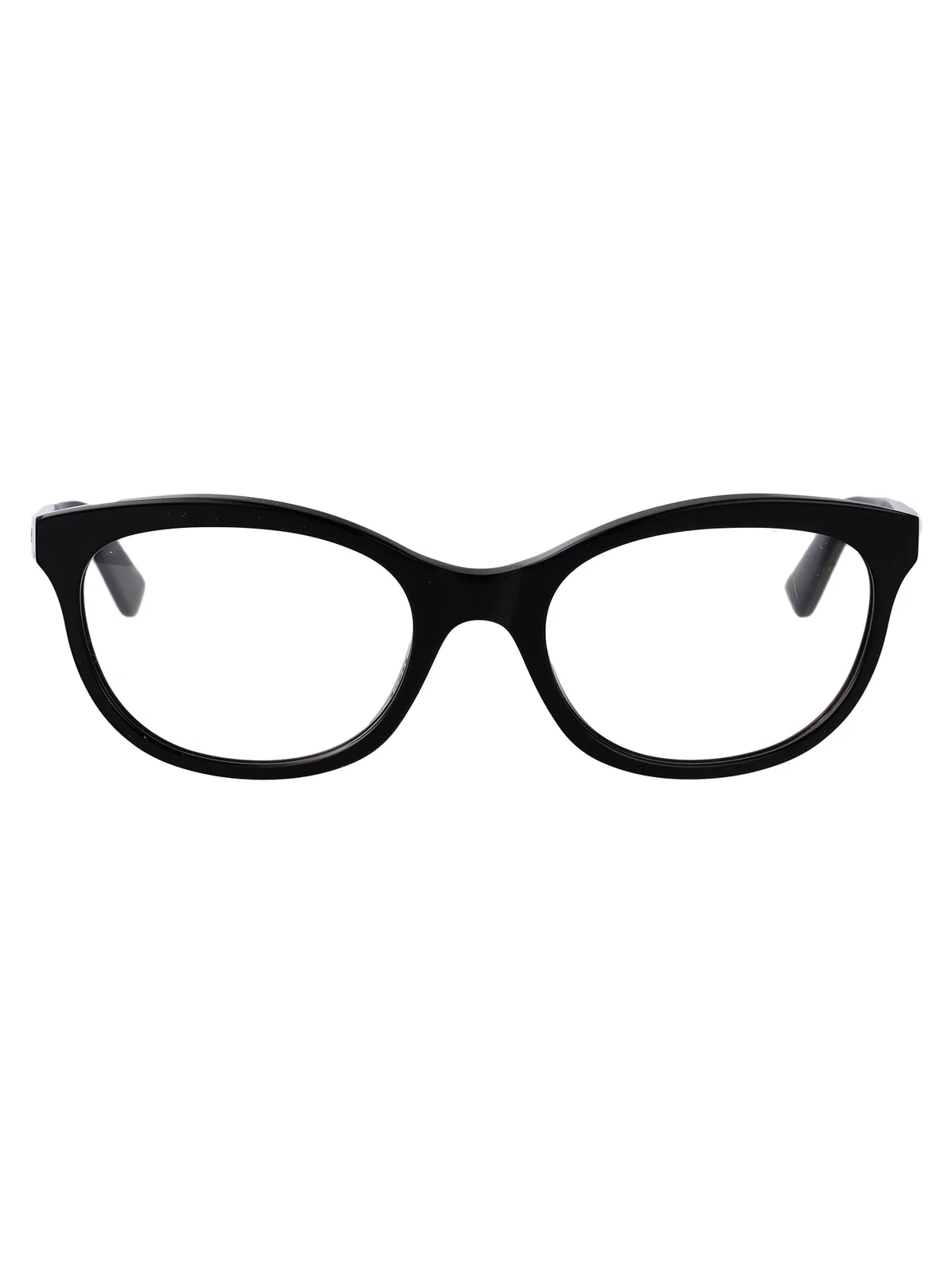Alexander Mcqueen Black-black-transparent Acetate Glasses