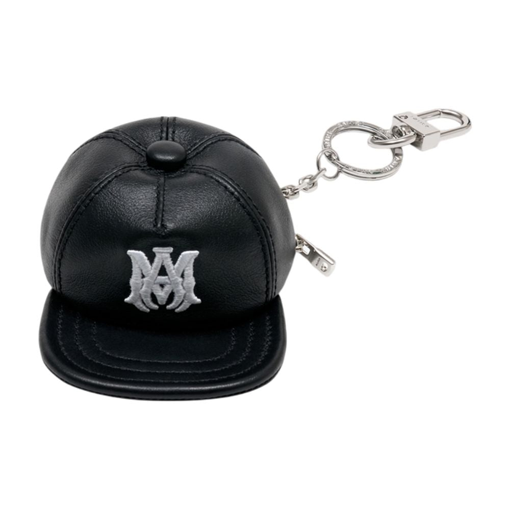 Ma Hat Keychain -  - Leather - Black