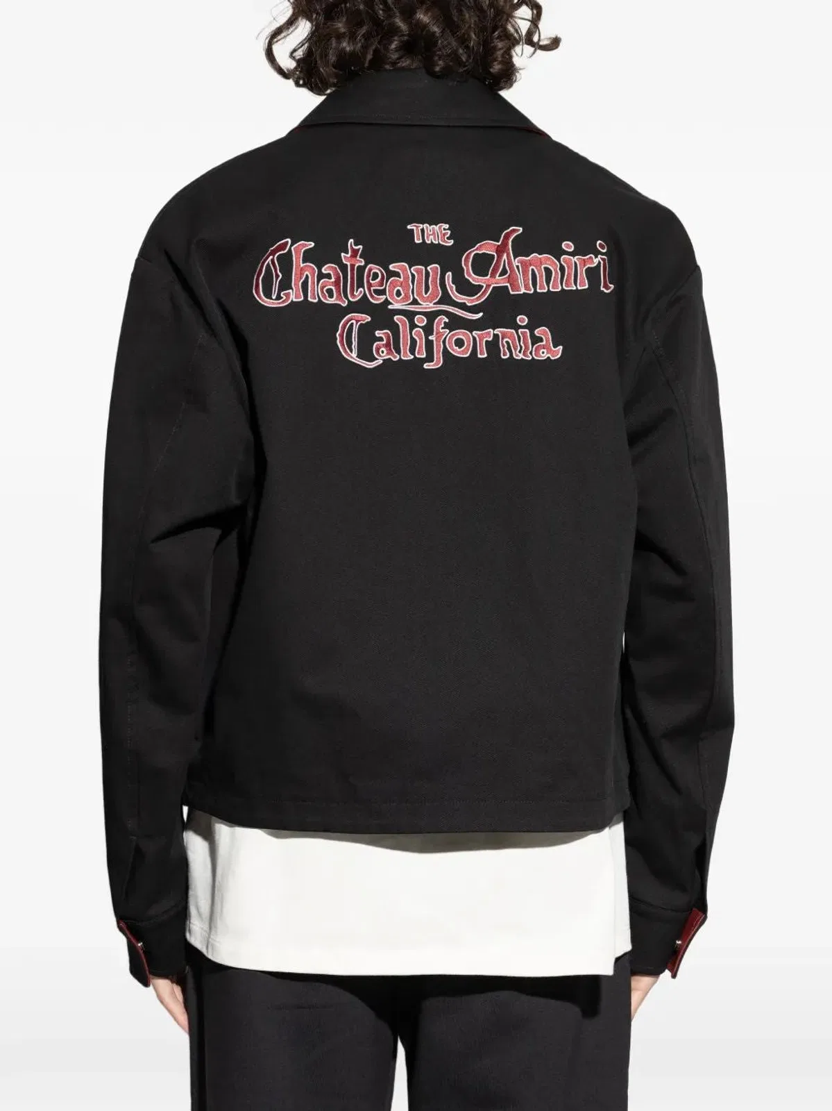 Amiri Elegant Chateau Oversized Jacket In Black