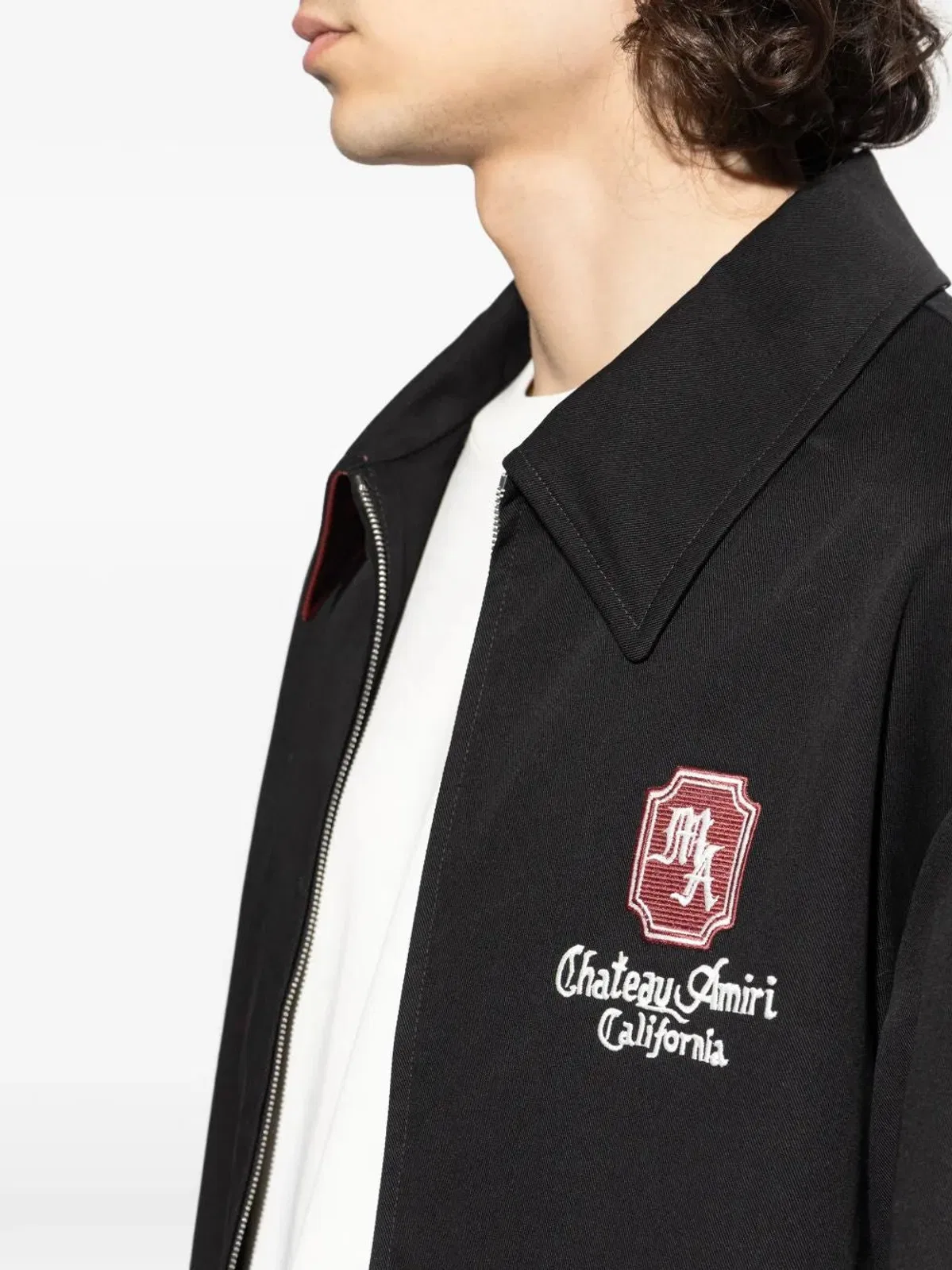 Amiri Elegant Chateau Oversized Jacket In Black