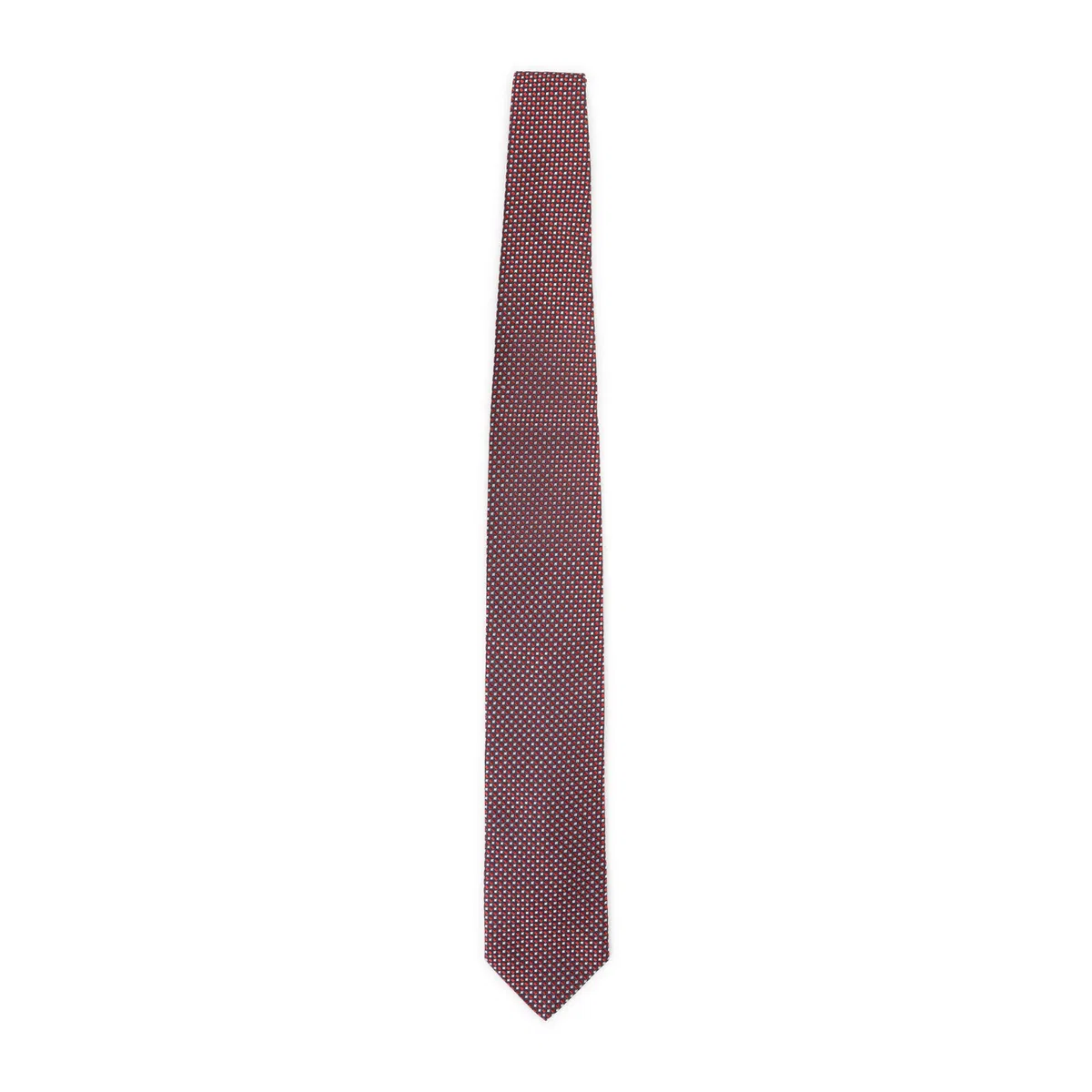 Red Circle Dot Silk Tie