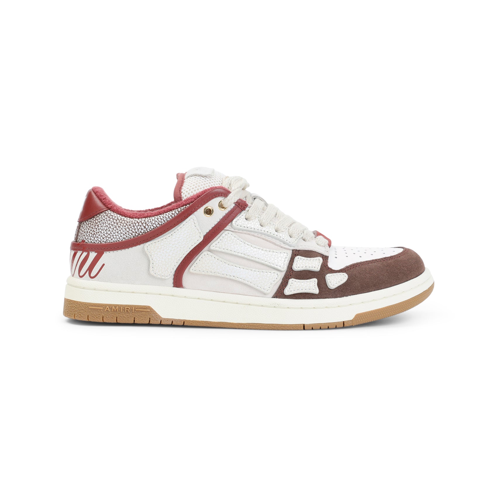 Brown Xl Skel Top Low Cow Leather Sneakers