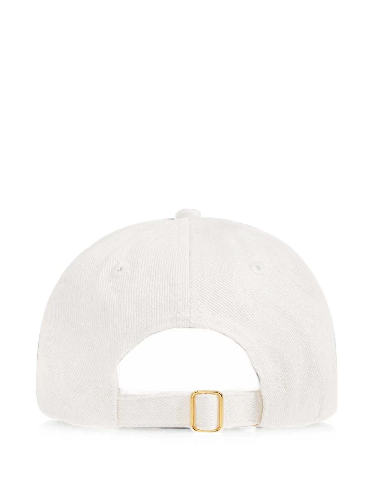 Casablanca Embroidered Triangular Patch Cotton Baseball Cap In White