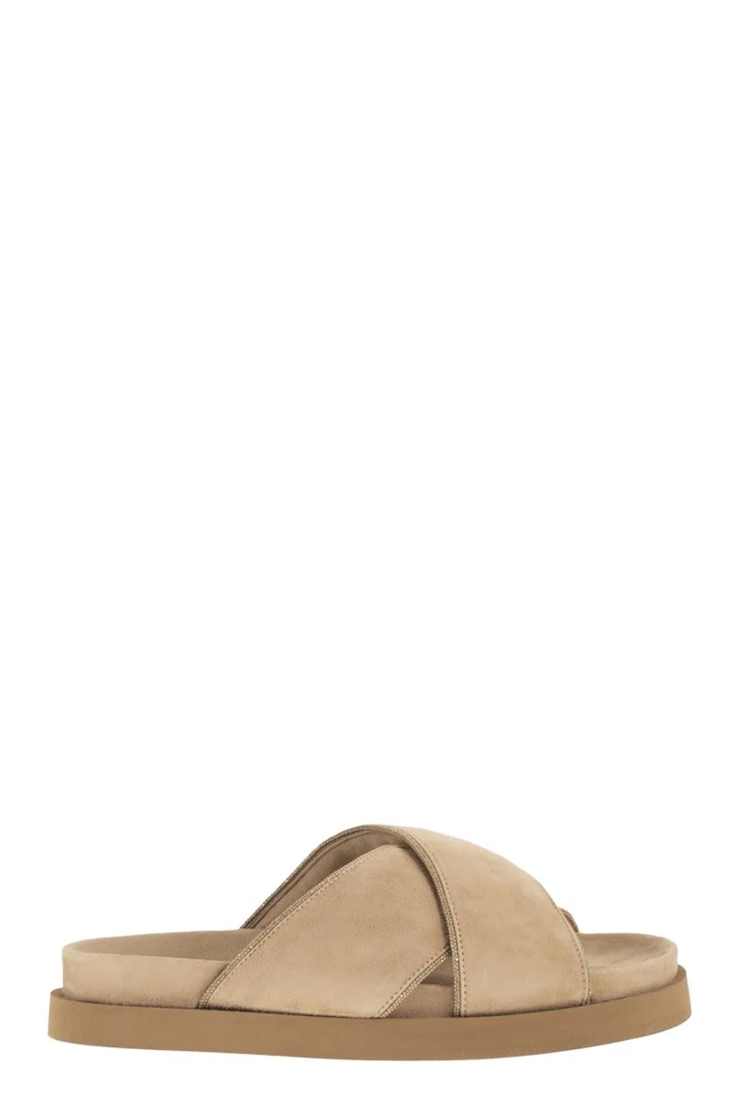 Suede Leather Platform Sandals