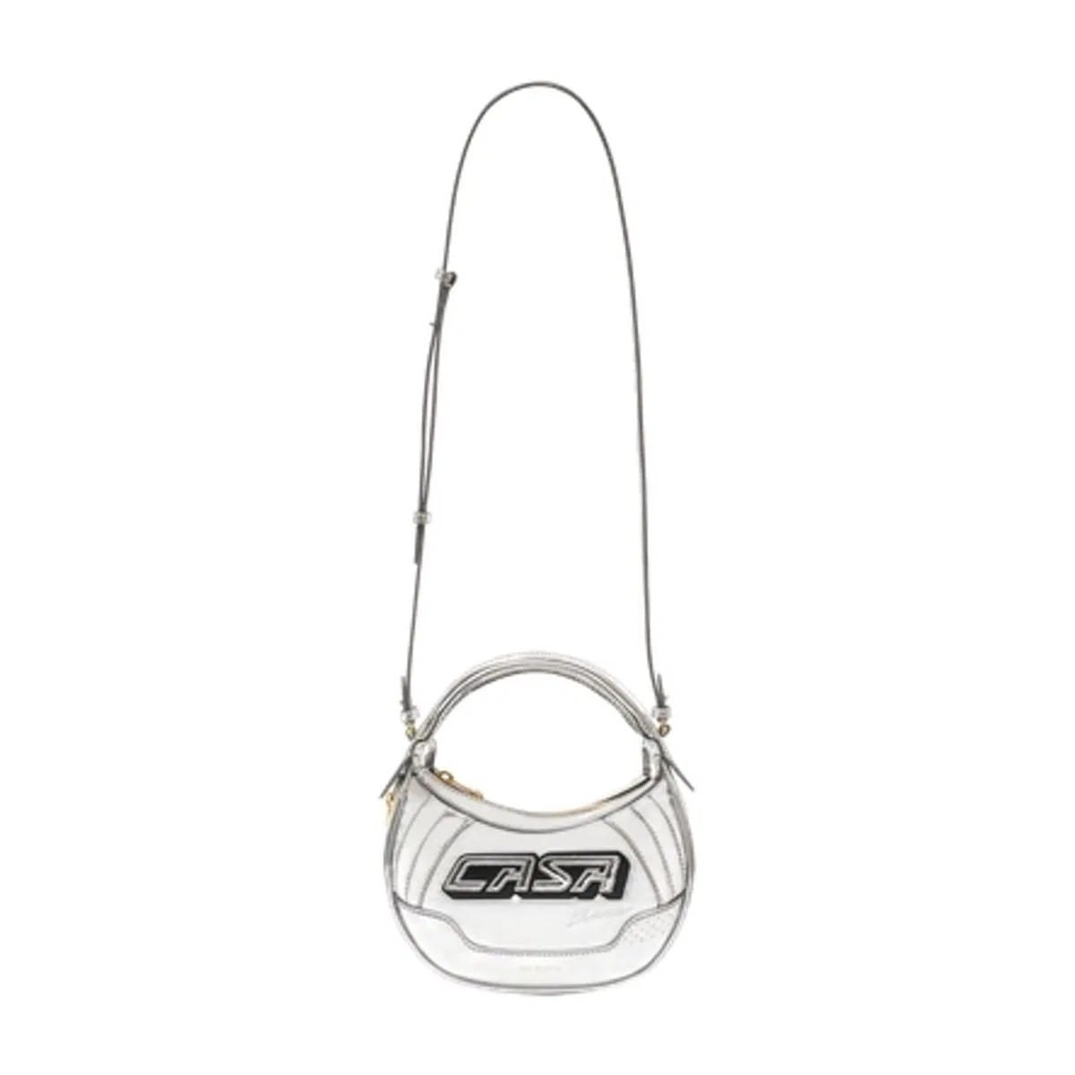 Casablanca Biker Purse In Silver