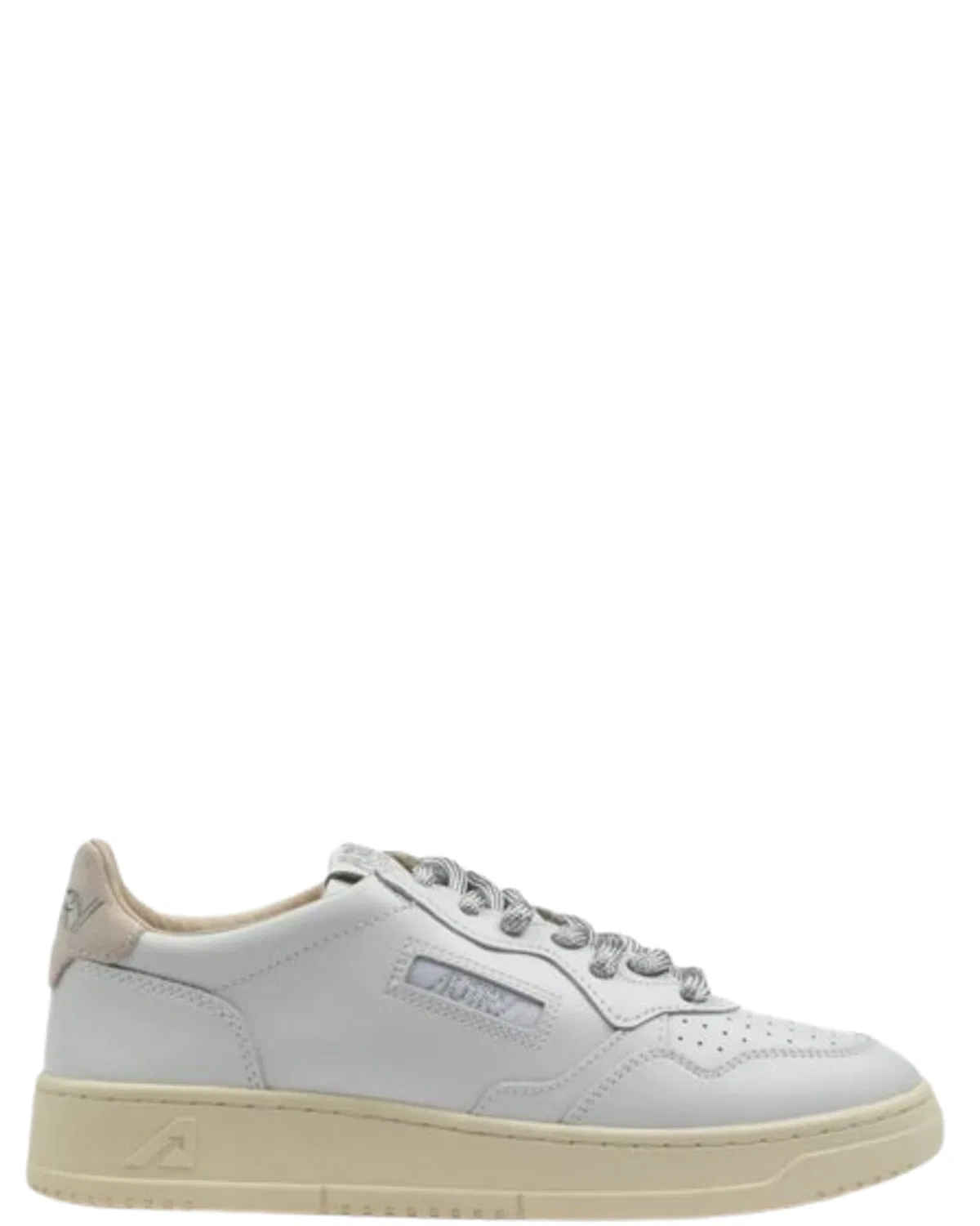 Autry White Leather Flats