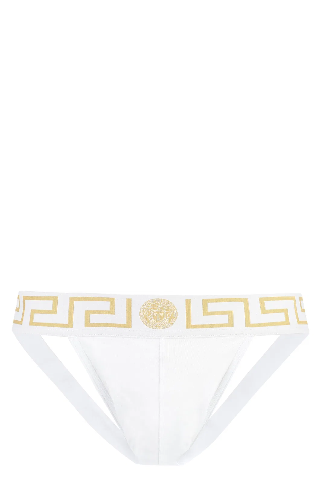 White Stretch Cotton Jockstrap