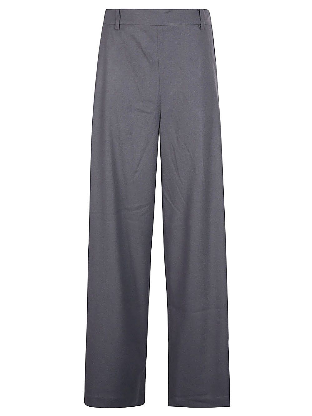 Cotton Blend Wide Leg Pants