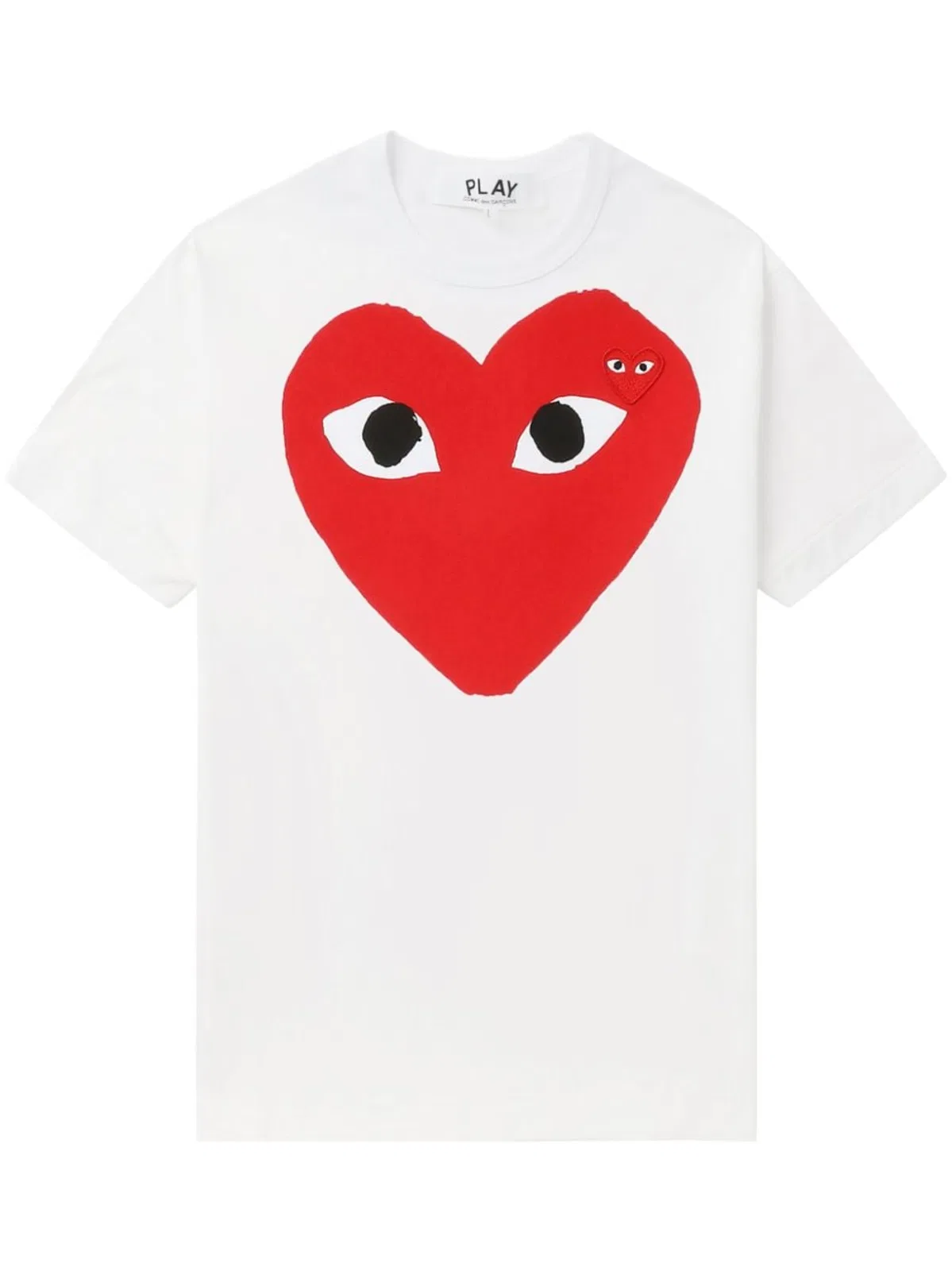 Red Wing Shoes Comme Des Garçons Play Cotton T-shirt In White