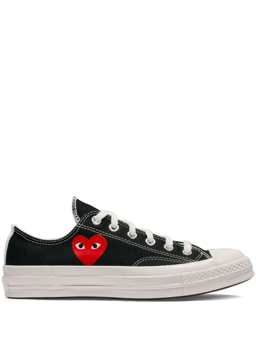 Black Canvas Comme Des Garã§Ons X Converse Sneakers