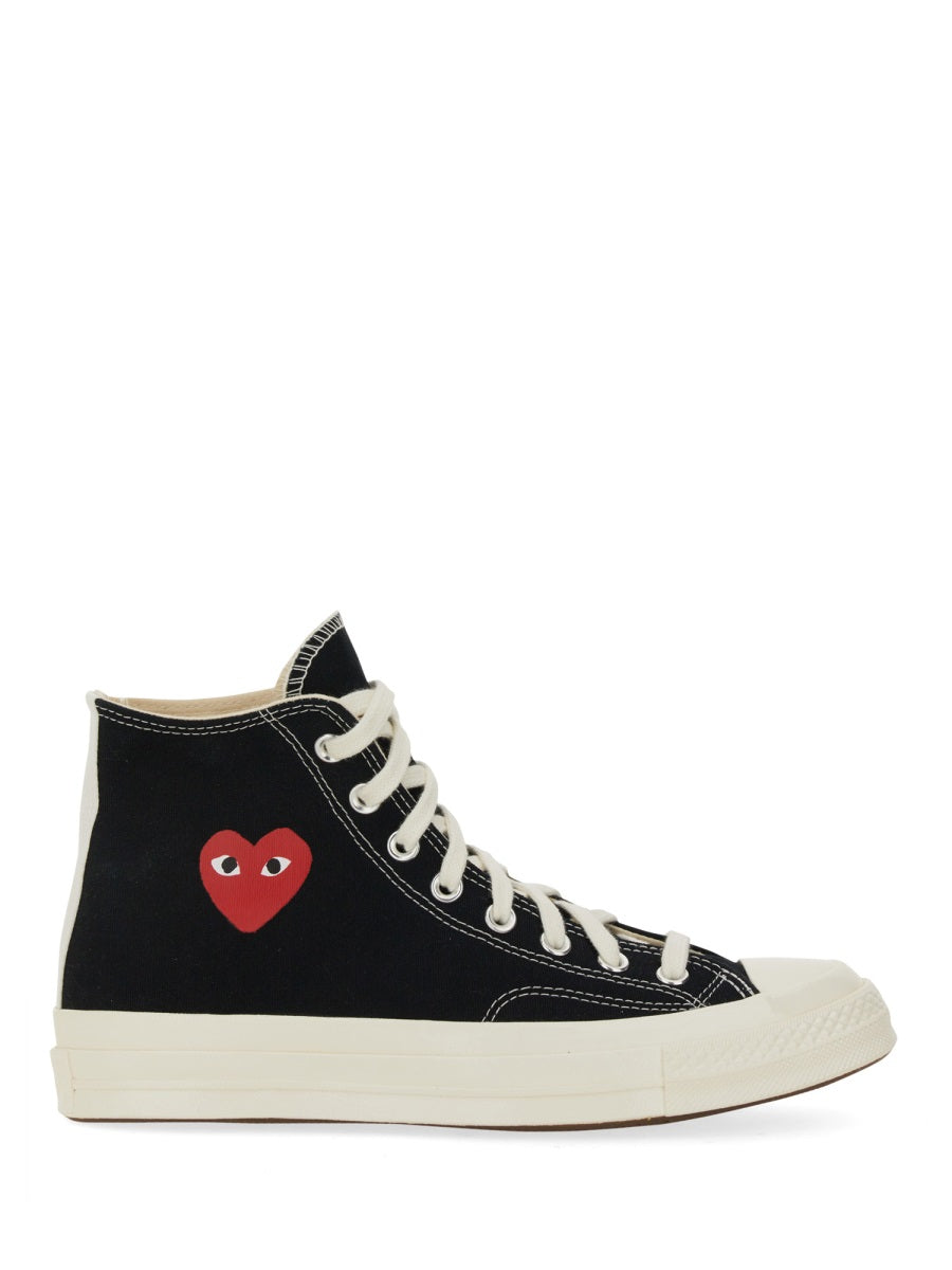 Comme Des Garçons Play X Converse High-Top Sneakers With Heart