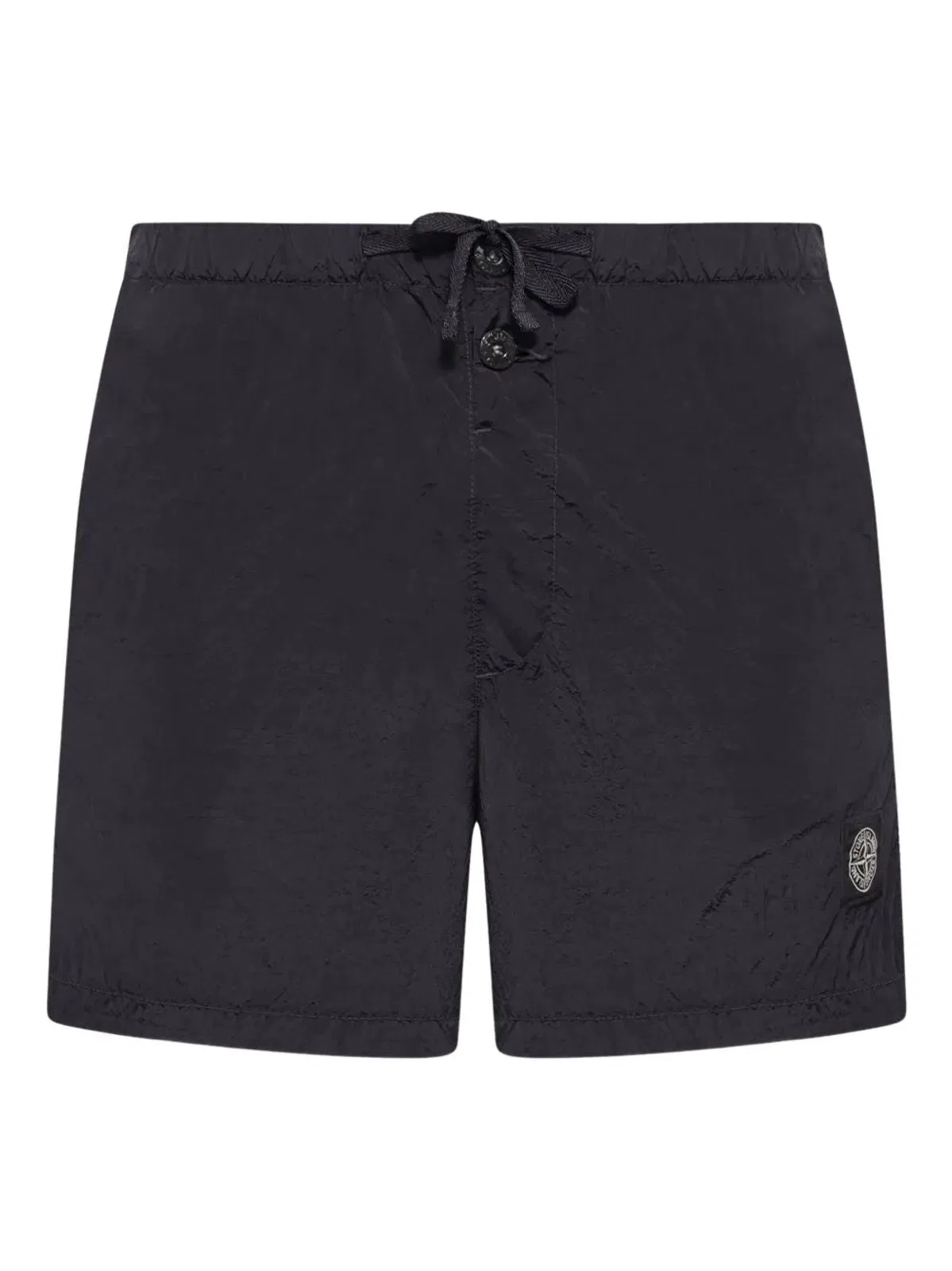Black Adjustable Drawstring Swimsuit