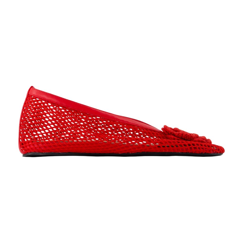 Jenny Flower Ballerinas - - Synthetic - Red