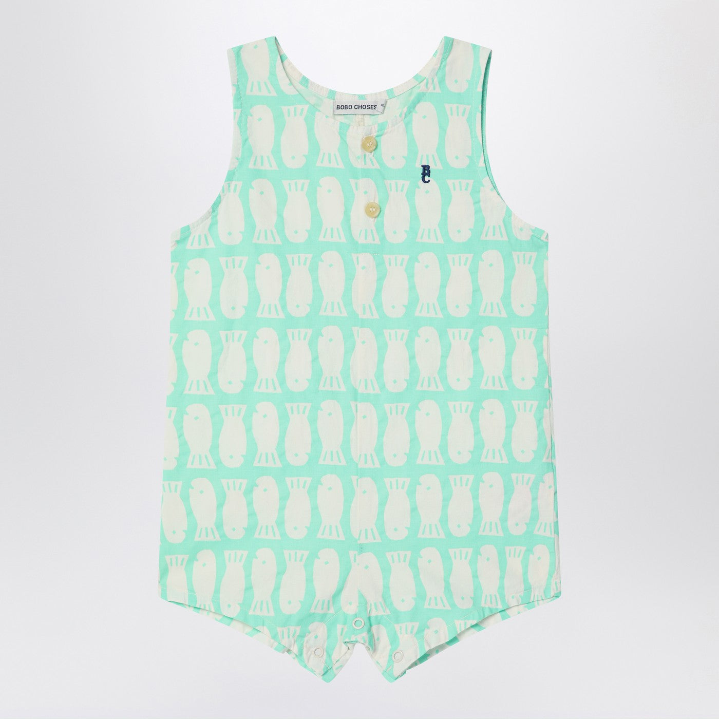 Lucky Fish Green Water Romper