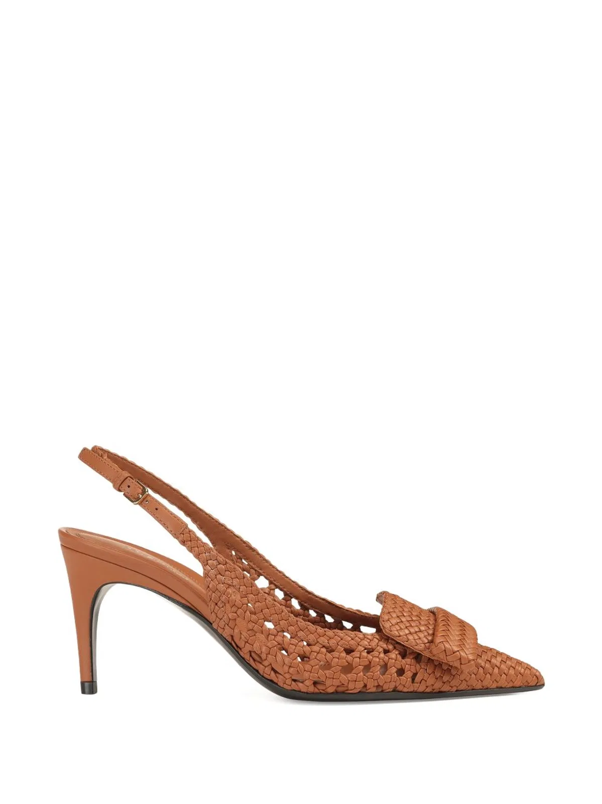 Leather Slingback Pumps