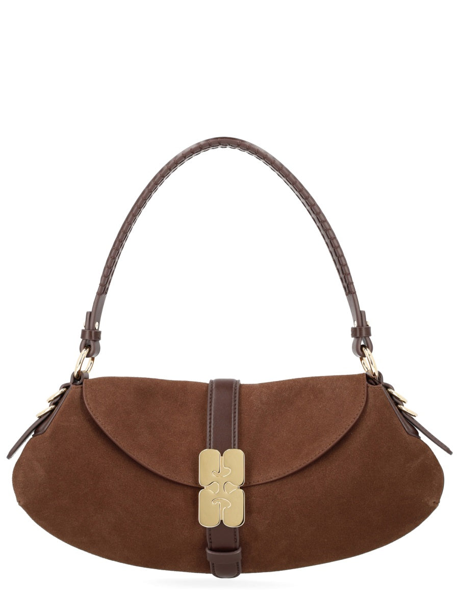 Brown Kat Handbag Gold Closure