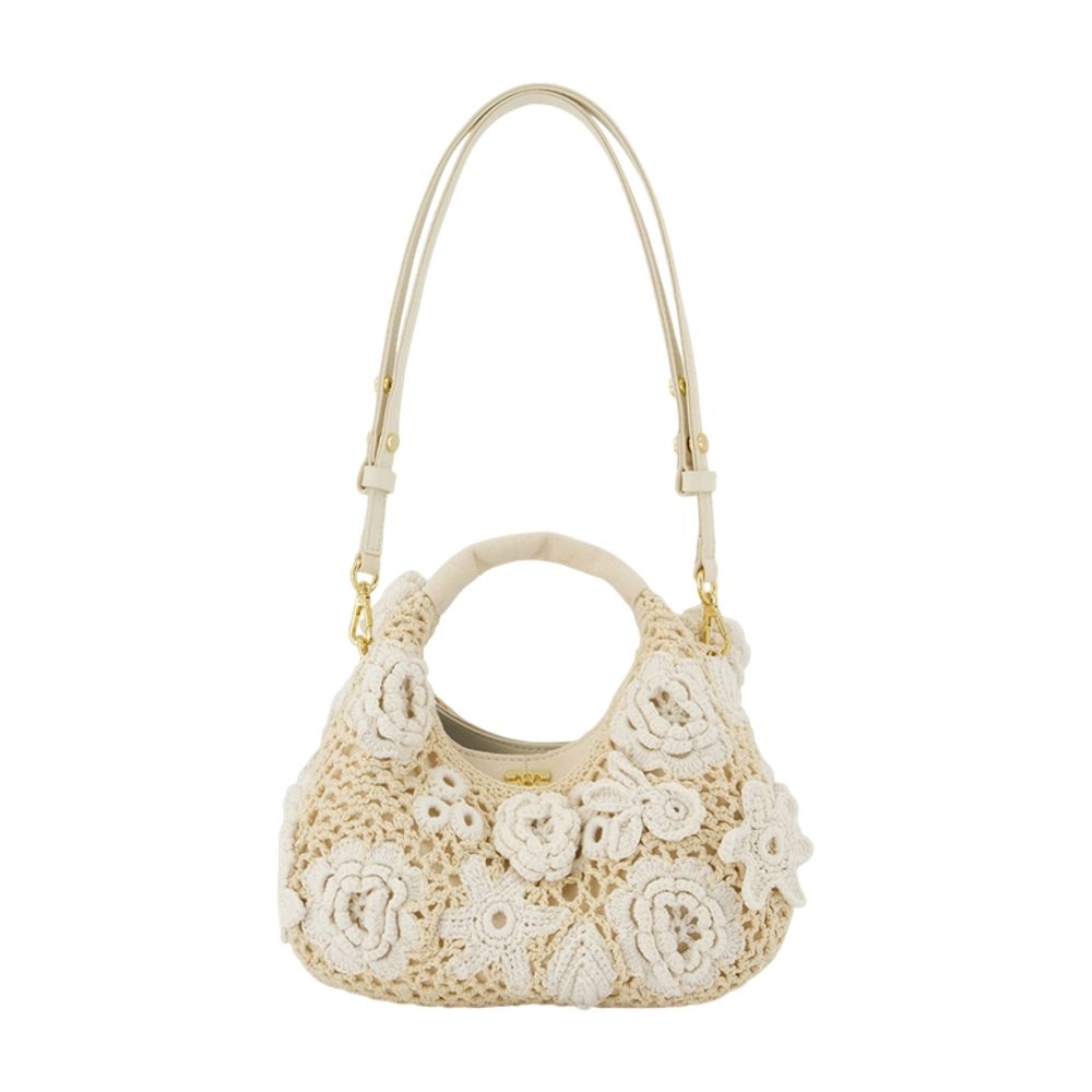Hobo Mini Purse -  - Cotton - White
