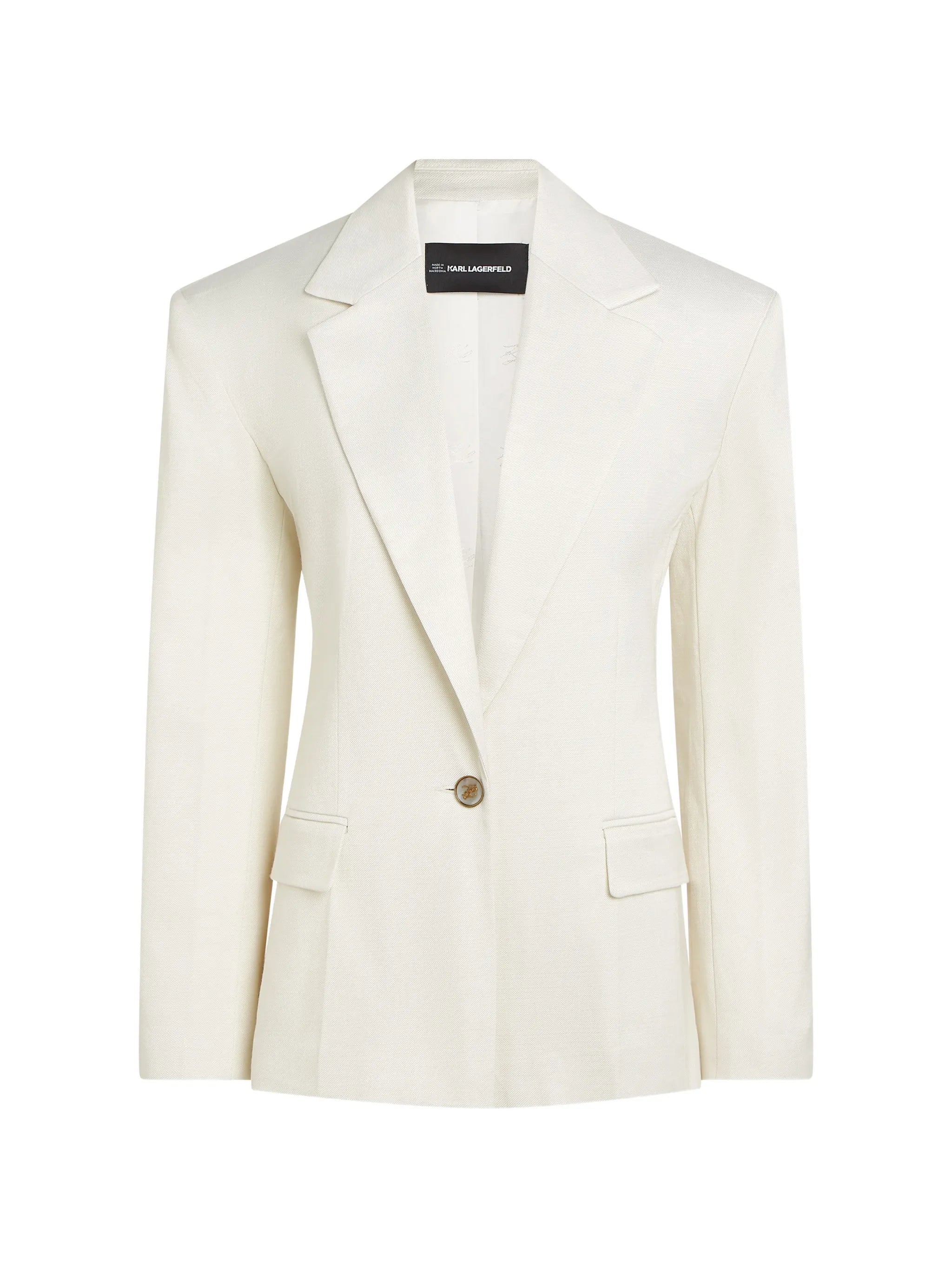 Natural 1 Button Studio Blazer