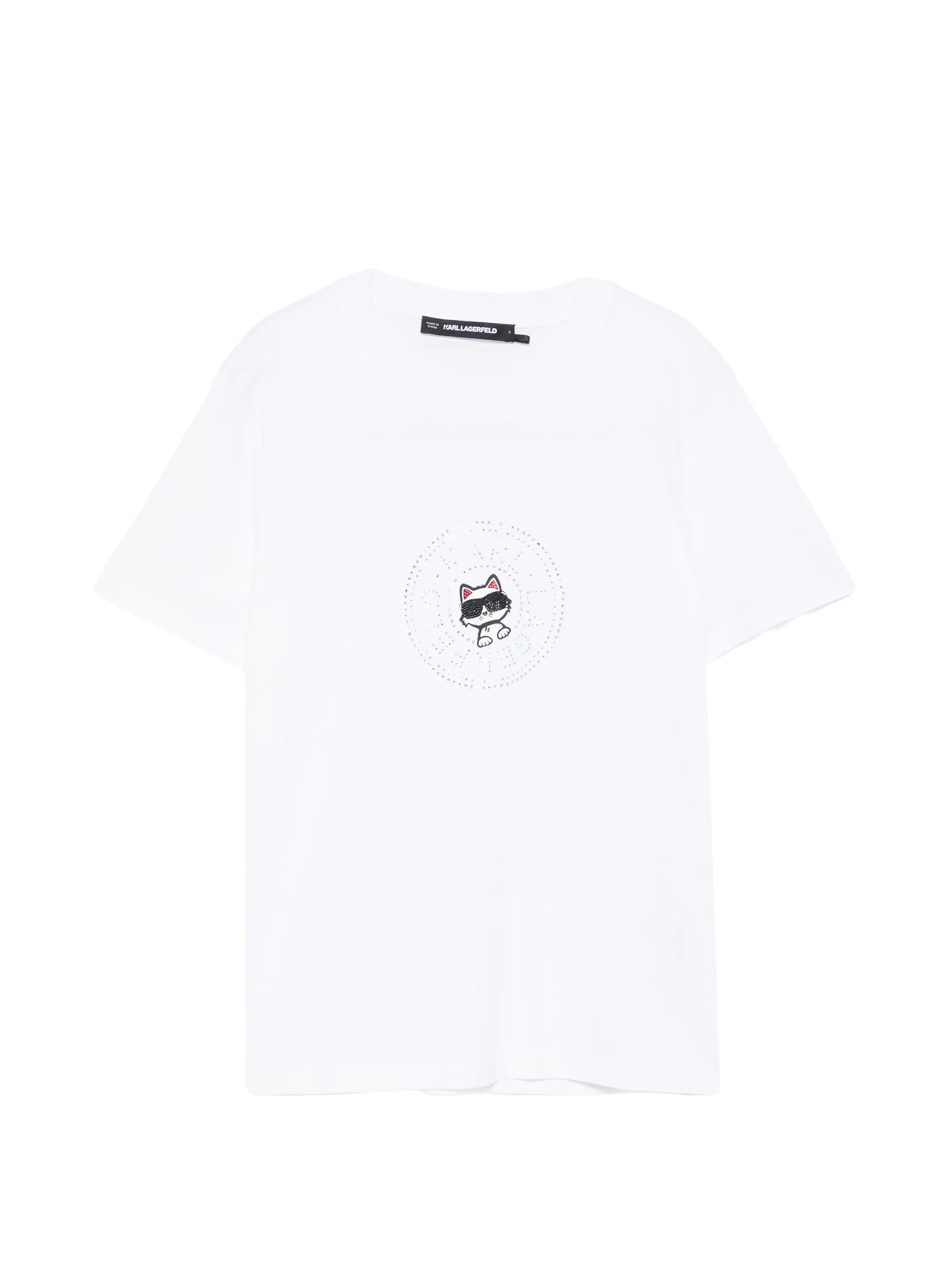White Mc T-Shirt Glitter Chouppet Logo