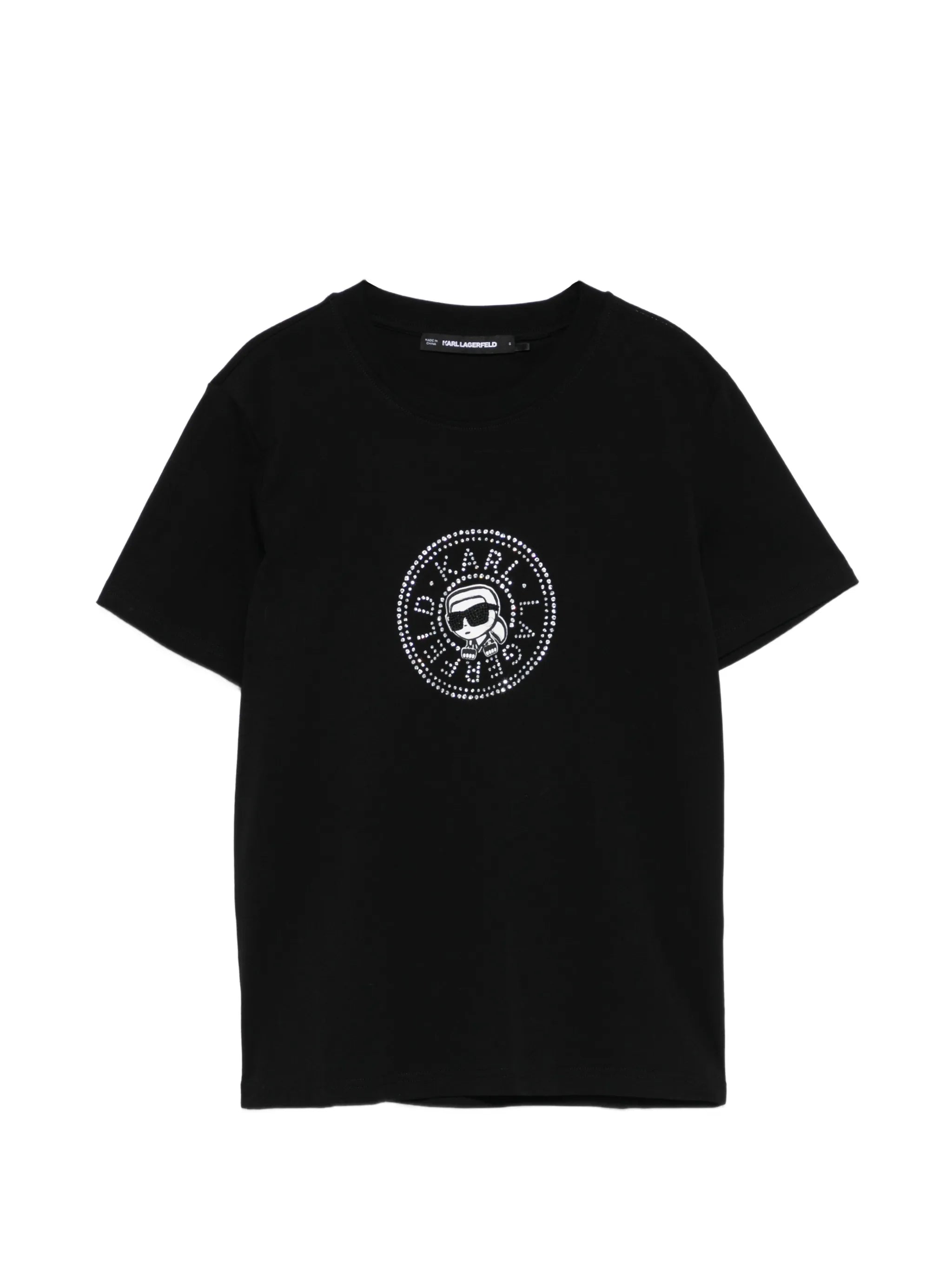 Karlito Glitter Logo Black Mc T-Shirt