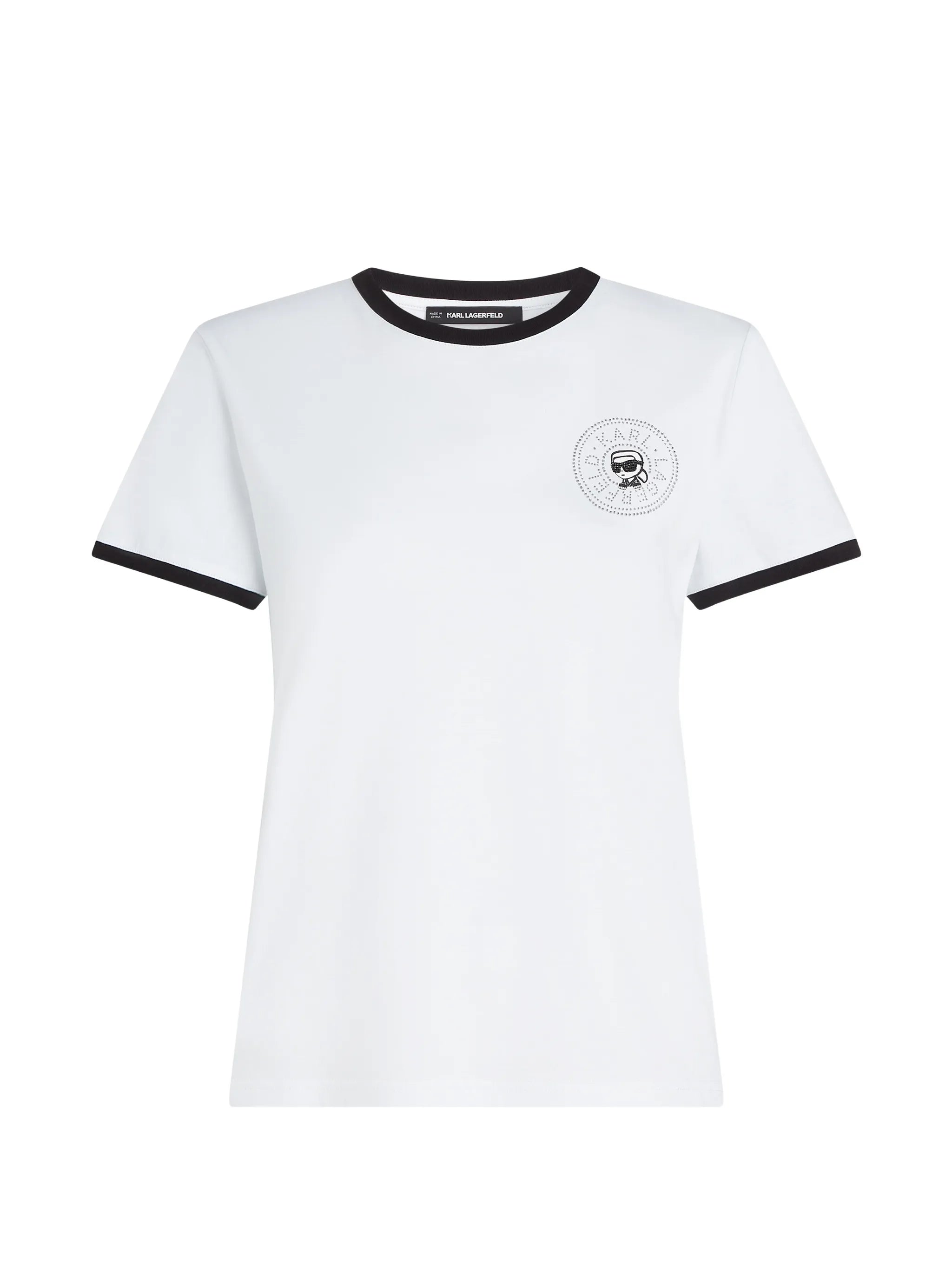 Karlito White Shirt With Black Trim