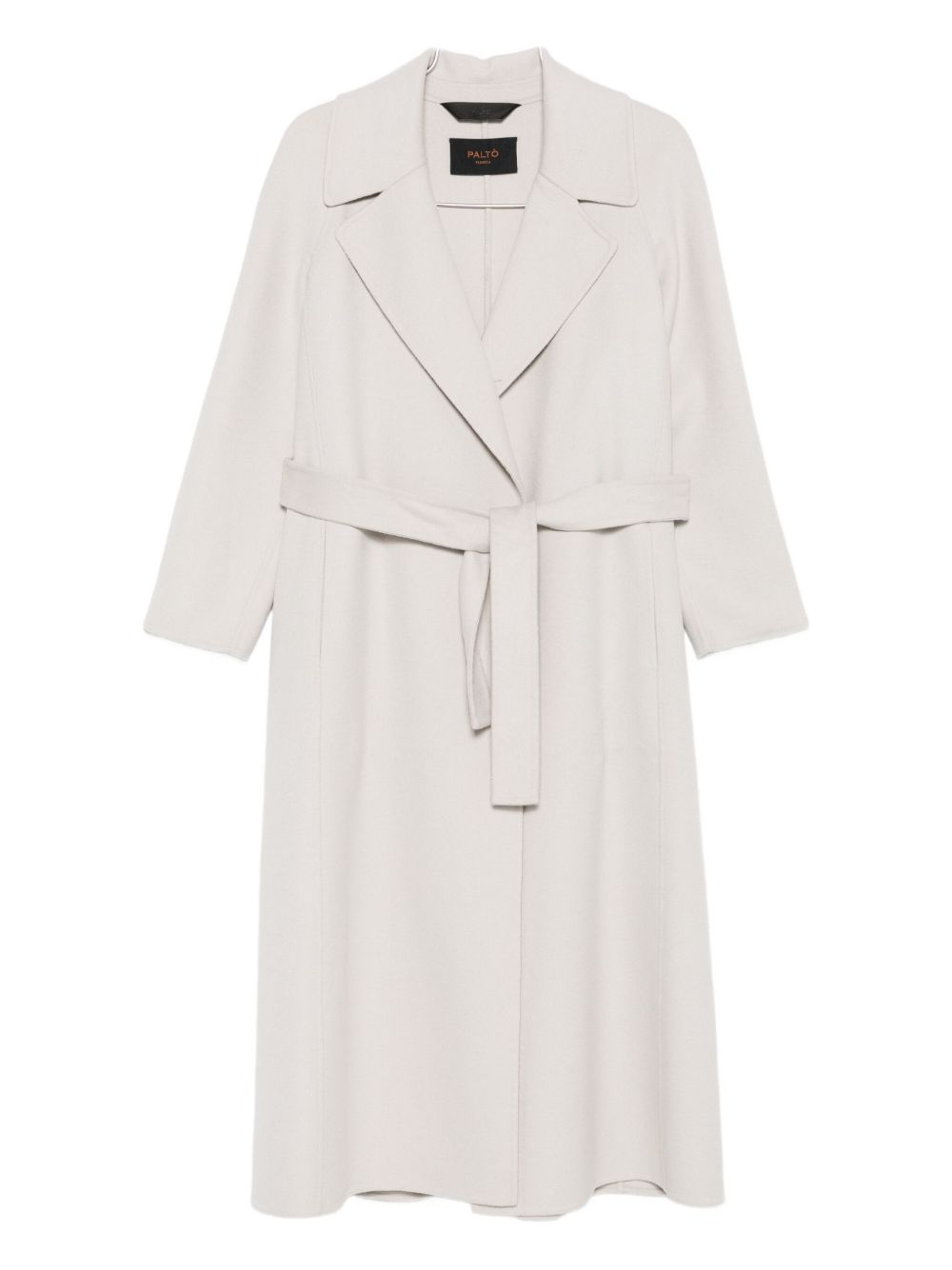 Paltó Cream Wool Belted Coat