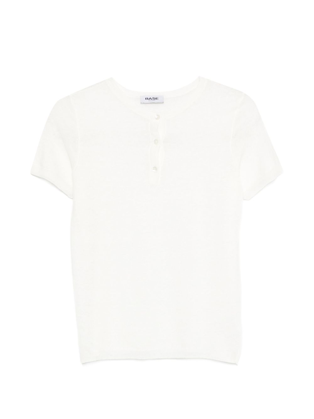 Linen And Cotton Blend T-Shirt