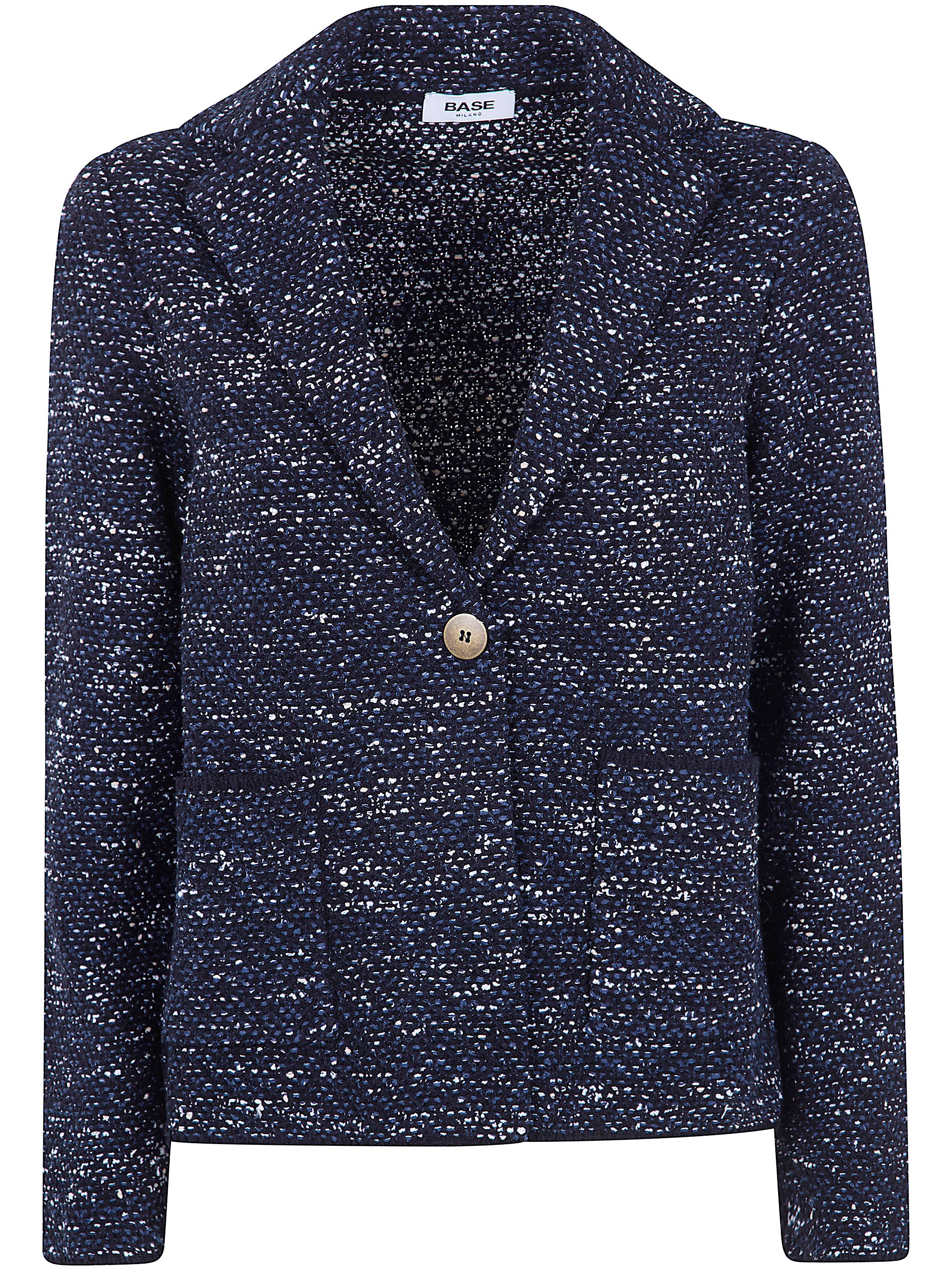 Cotton Blend Single-Breasted Jacket